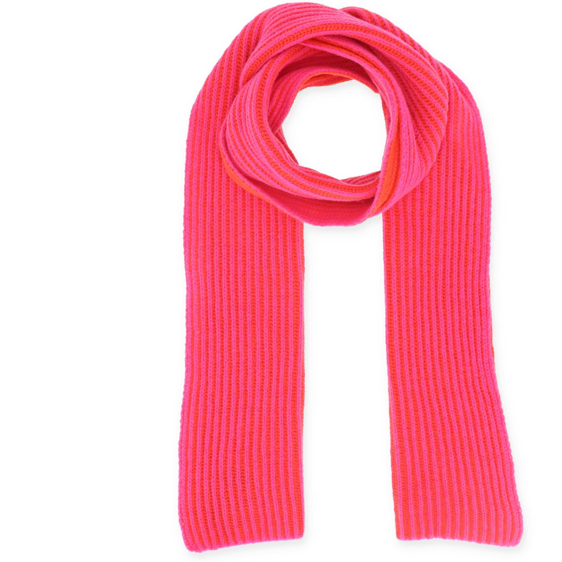 Halsüberkopf Accessoires - 180x25 Schal Rippe 2-farbig pink - Gr. - OS von Halsüberkopf Accessoires