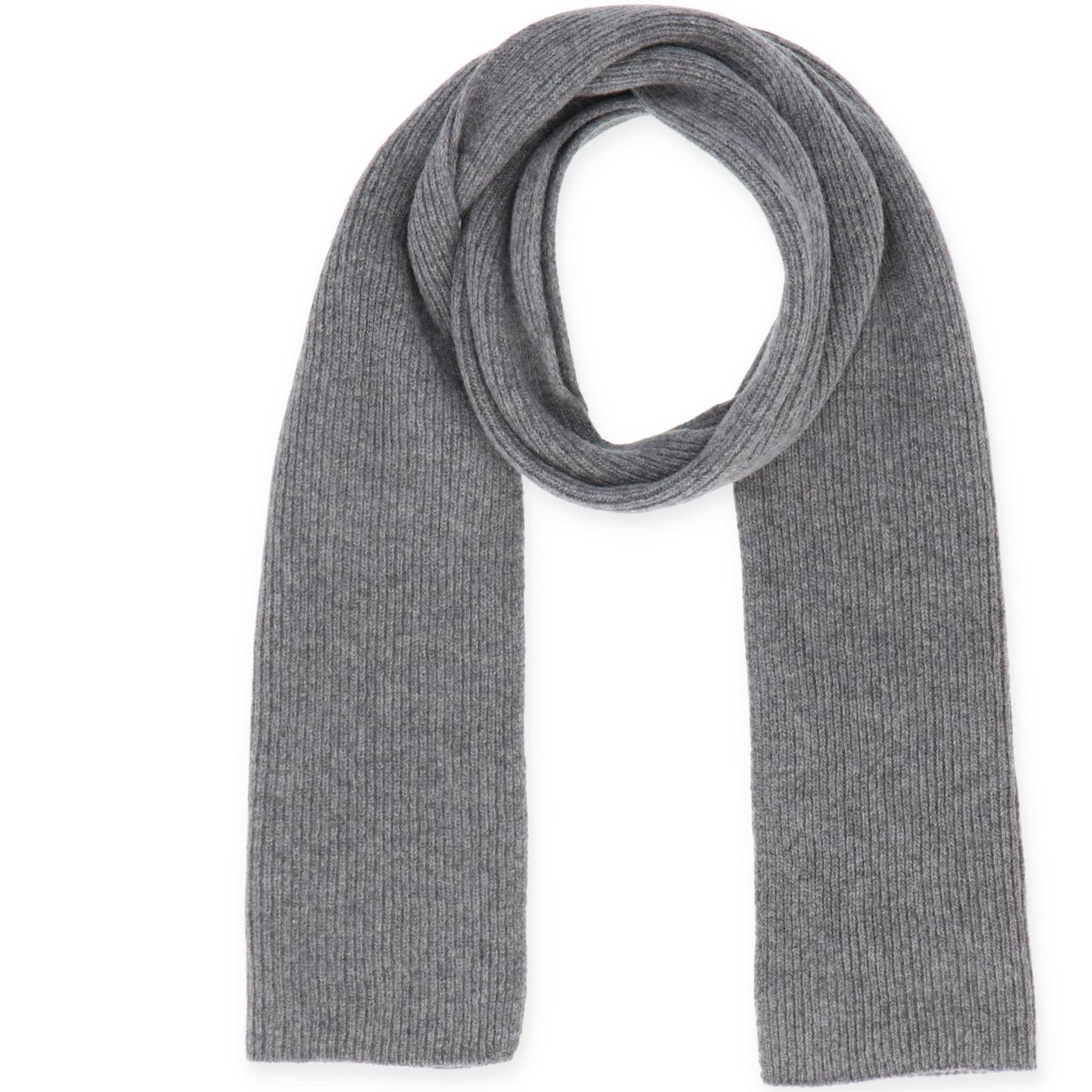 Halsüberkopf Accessoires - 180x28 Schal Rippe grau - Gr. - OS von Halsüberkopf Accessoires