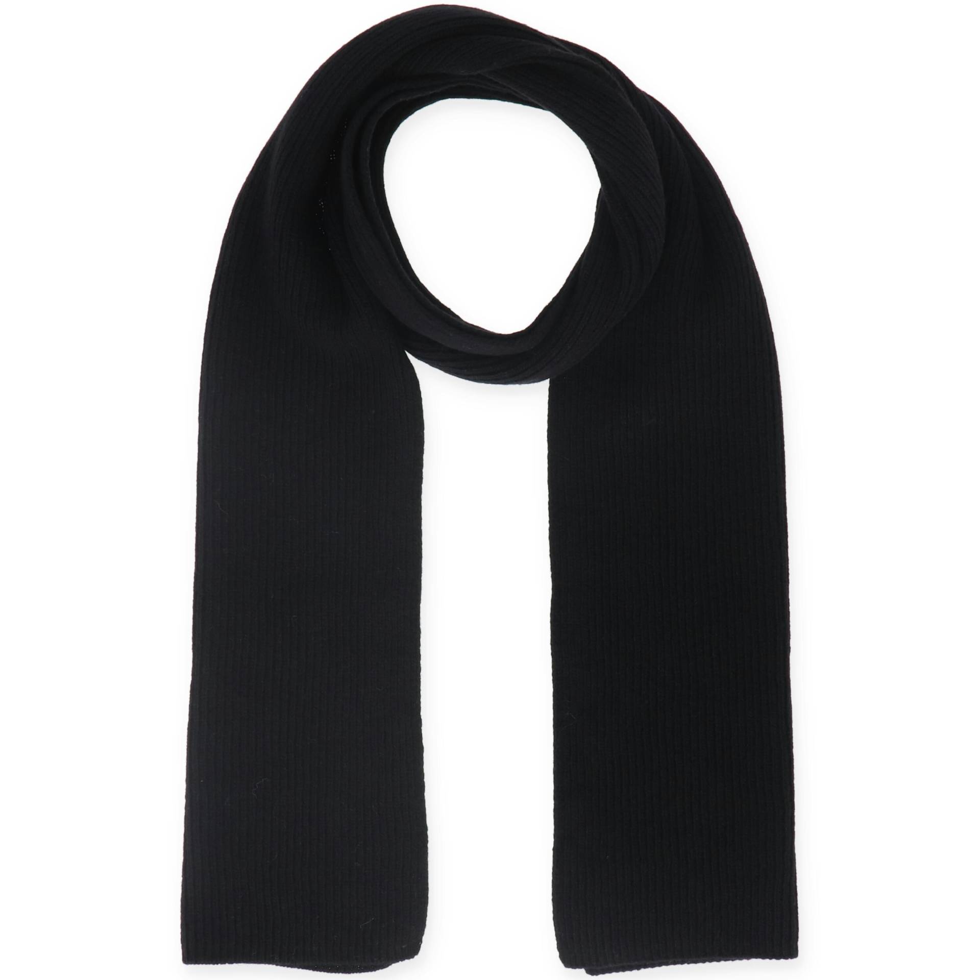 Halsüberkopf Accessoires - 180x28 Schal Rippe schwarz - Gr. - OS von Halsüberkopf Accessoires