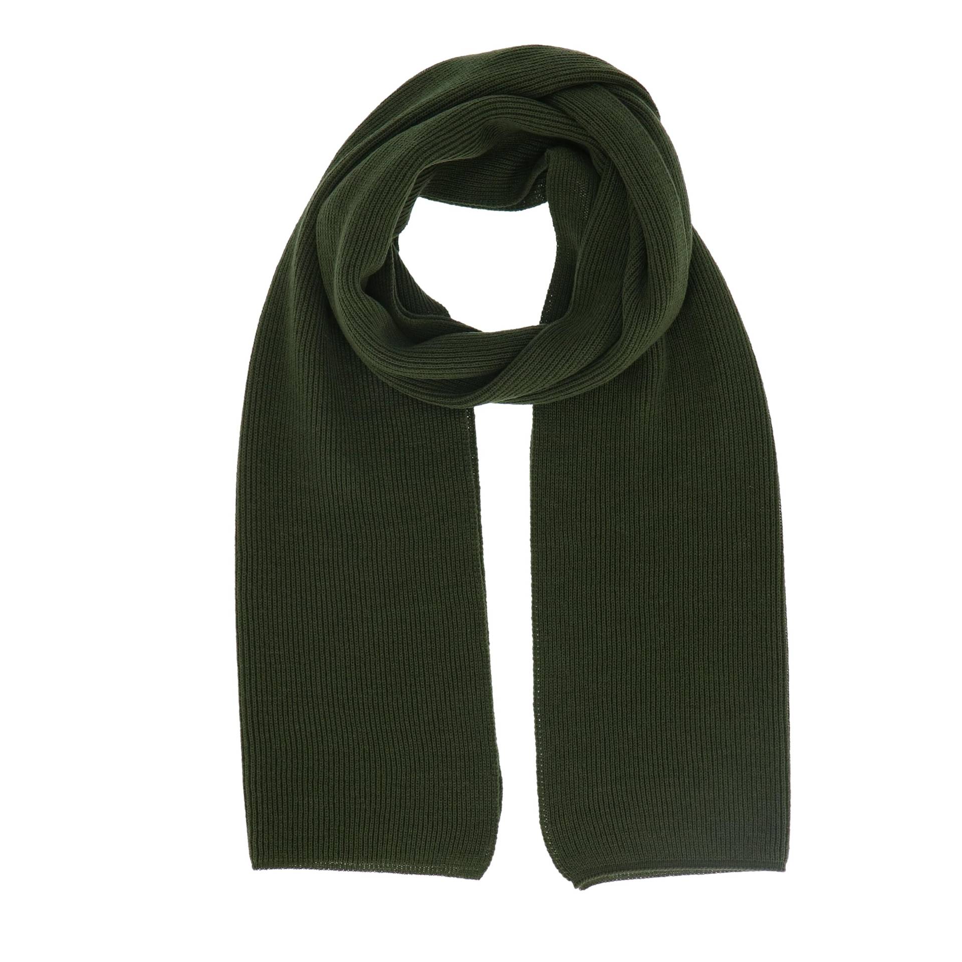 Halsüberkopf Accessoires - 180x30 Schal fein gestrickt khaki - Gr. - OS von Halsüberkopf Accessoires