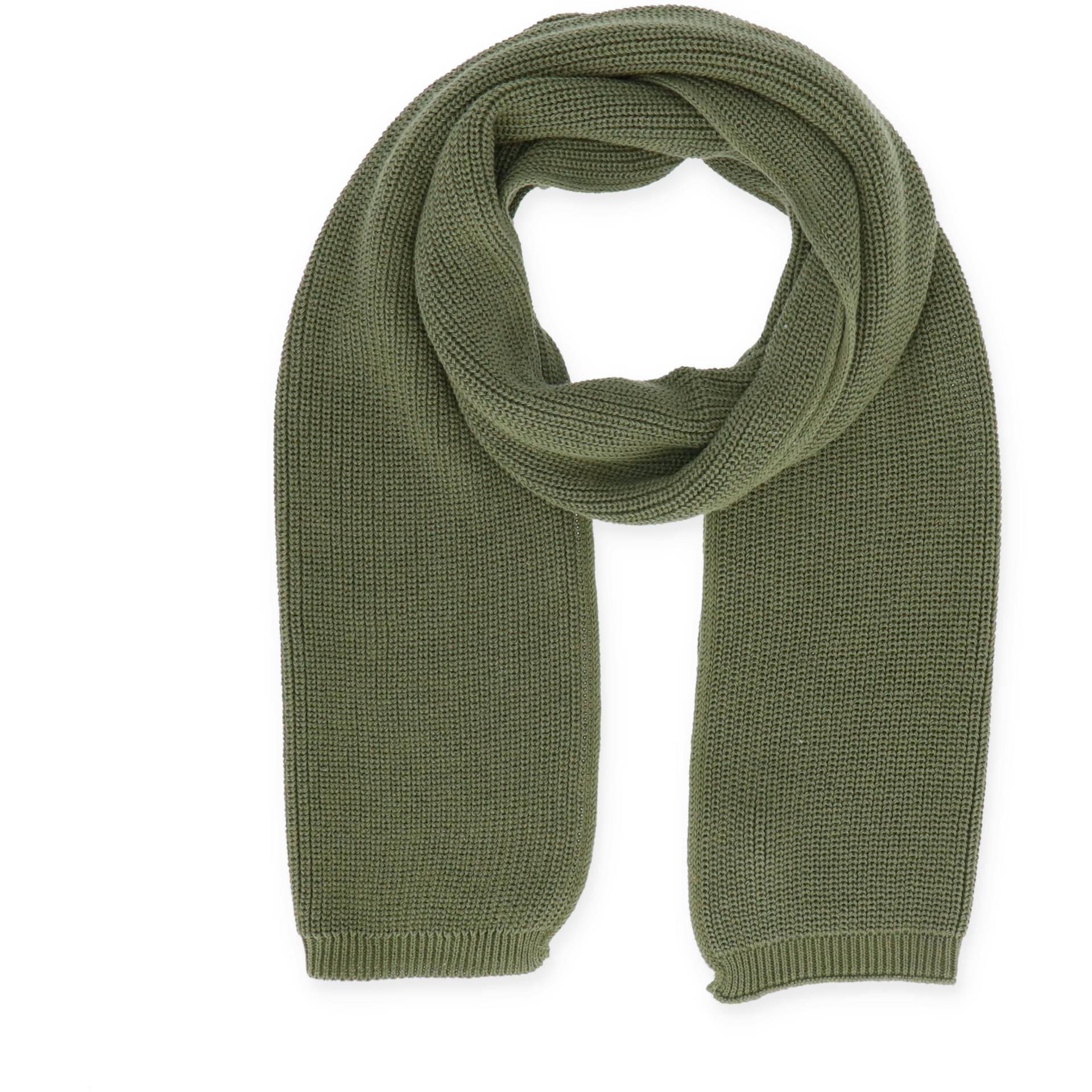 Halsüberkopf Accessoires - 180x30 Strickschal Rippe khaki - Gr. - OS von Halsüberkopf Accessoires