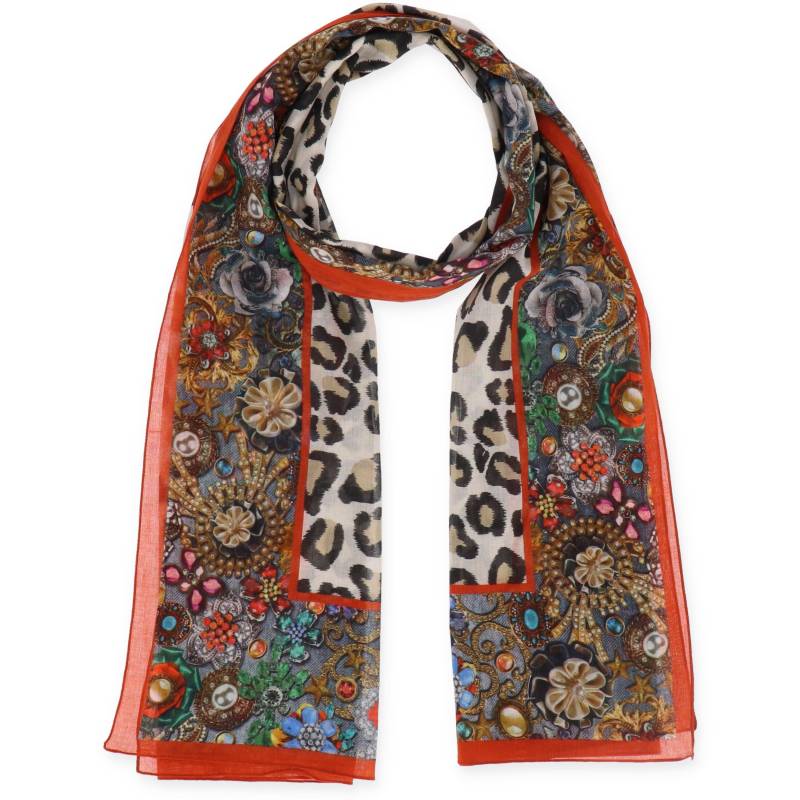 Halsüberkopf Accessoires - 180x65 Schal Animal Patch multi - Gr. - OS von Halsüberkopf Accessoires