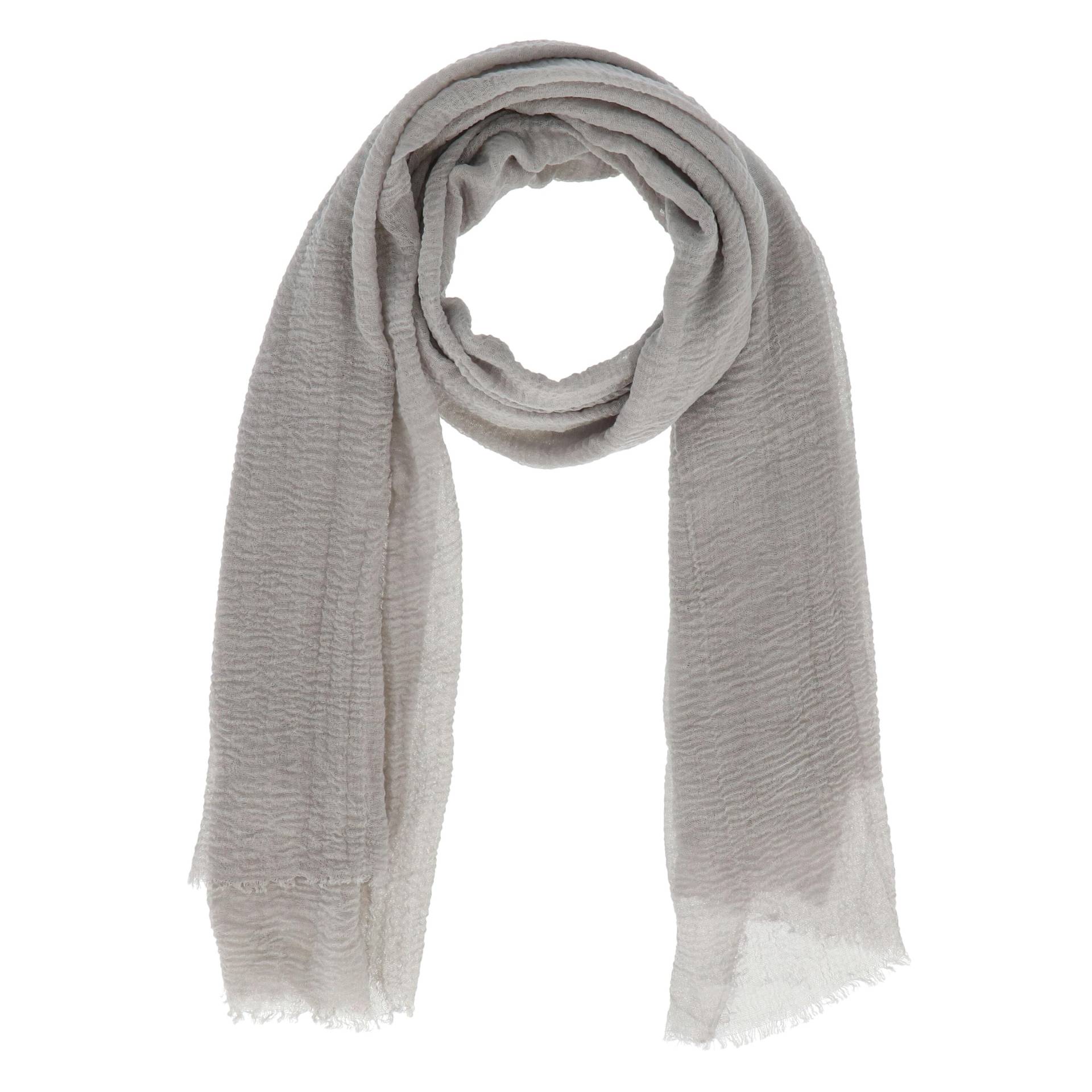 Halsüberkopf Accessoires - 180x70 Schal Soft Uni Franse grau - Gr. - OS von Halsüberkopf Accessoires
