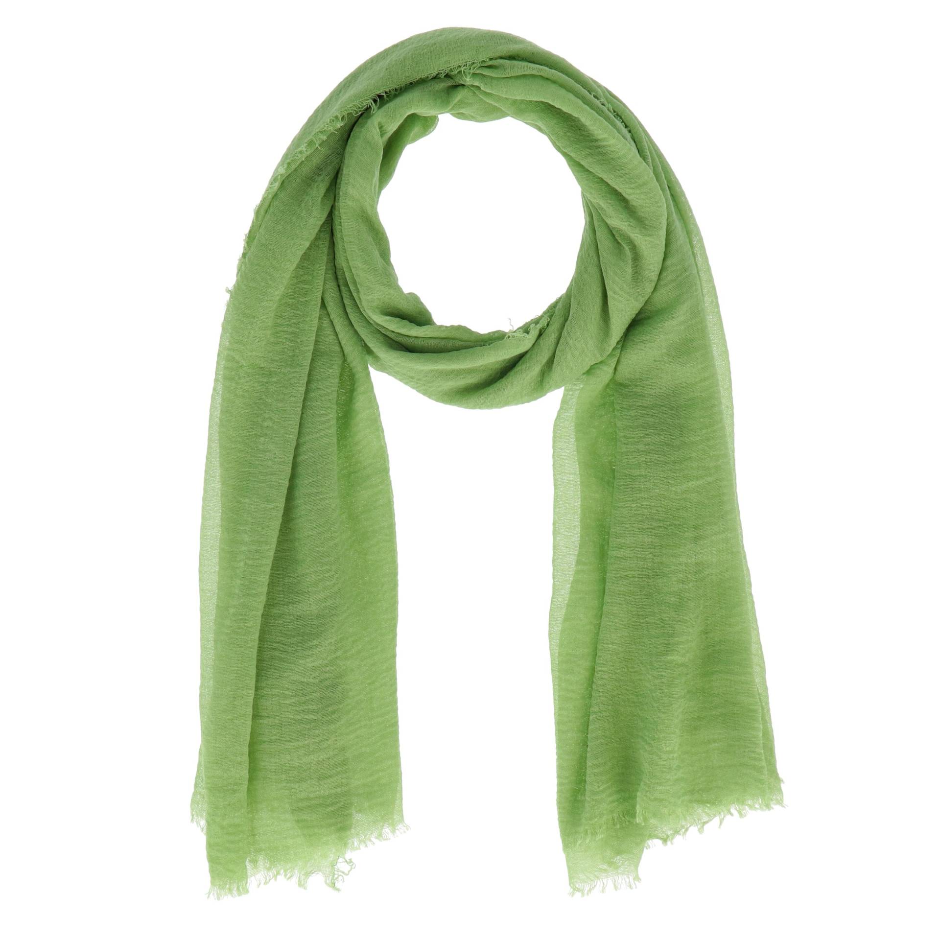 Halsüberkopf Accessoires - 180x70 Schal Soft Uni Franse grün - Gr. - OS von Halsüberkopf Accessoires