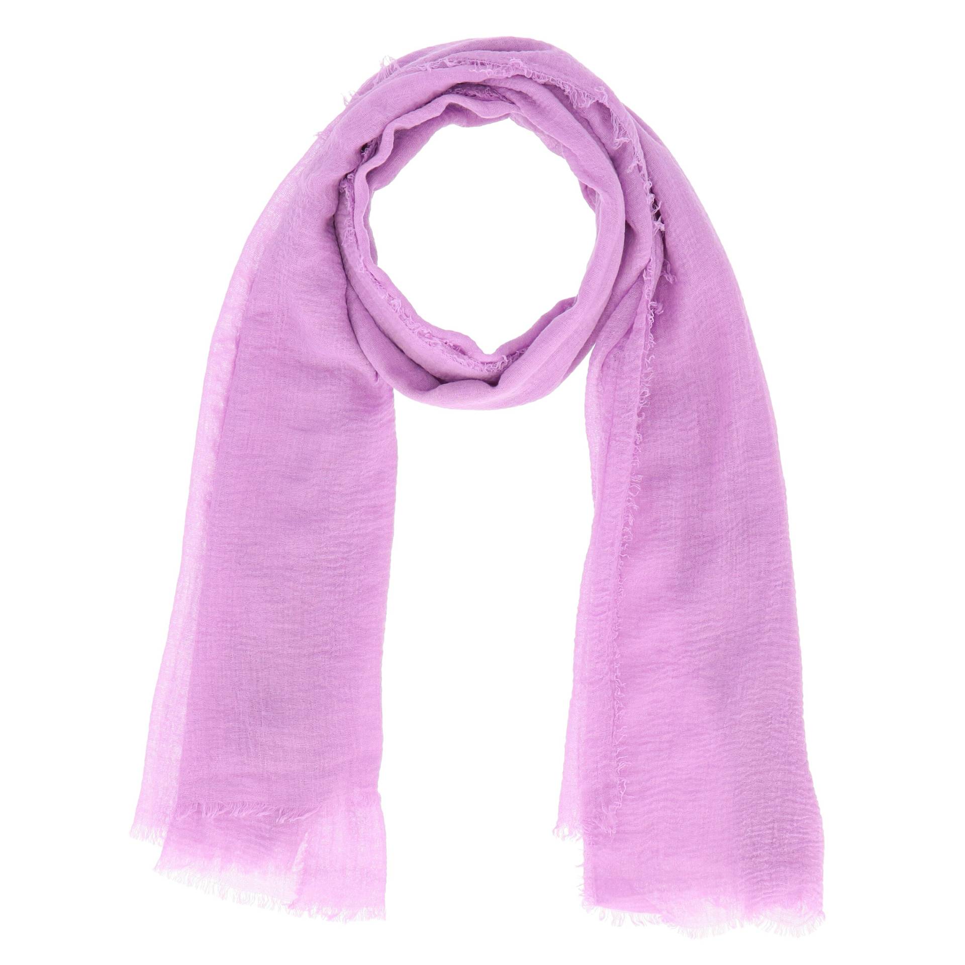 Halsüberkopf Accessoires - 180x70 Schal Soft Uni Franse lila - Gr. - OS von Halsüberkopf Accessoires