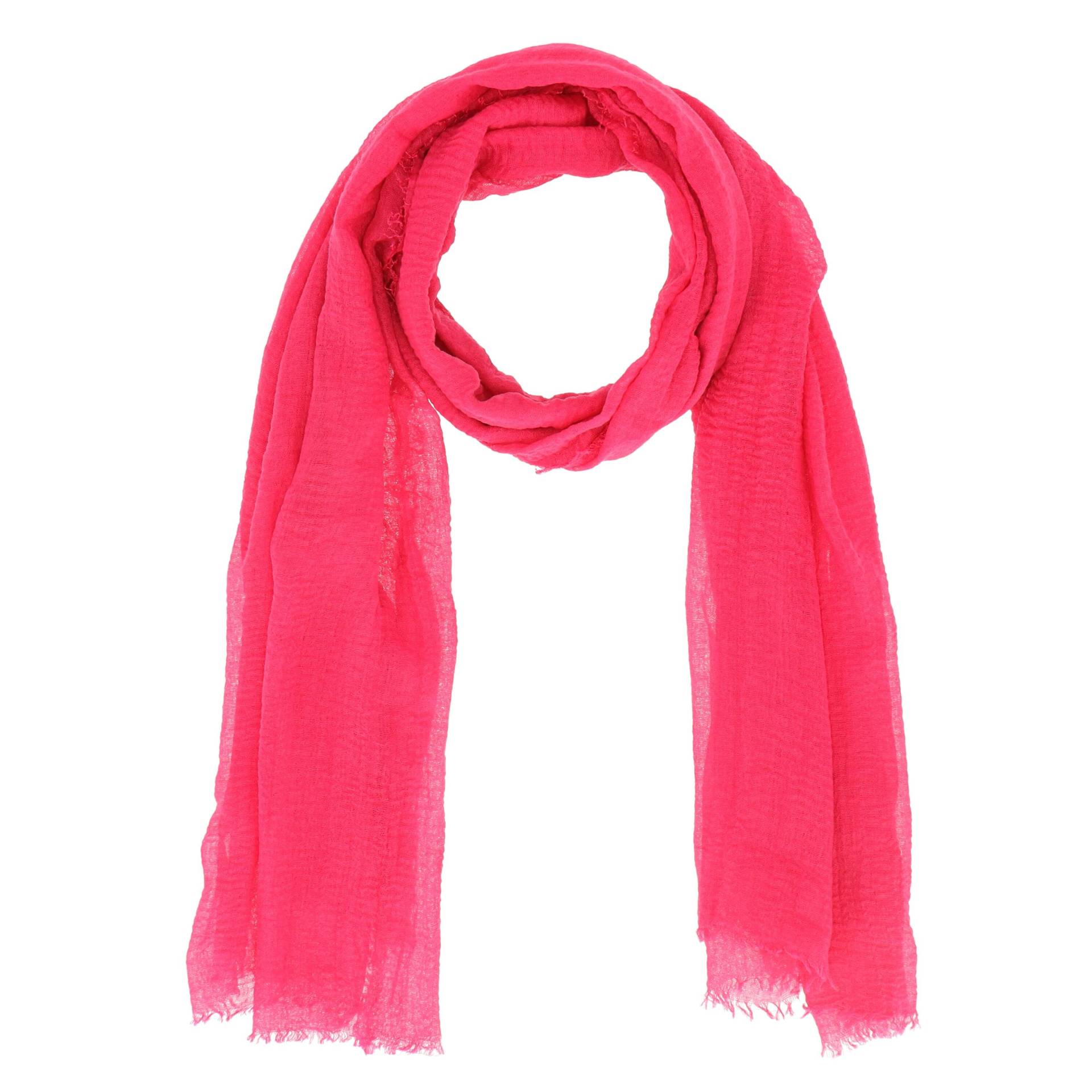 Halsüberkopf Accessoires - 180x70 Schal Soft Uni Franse pink - Gr. - OS von Halsüberkopf Accessoires