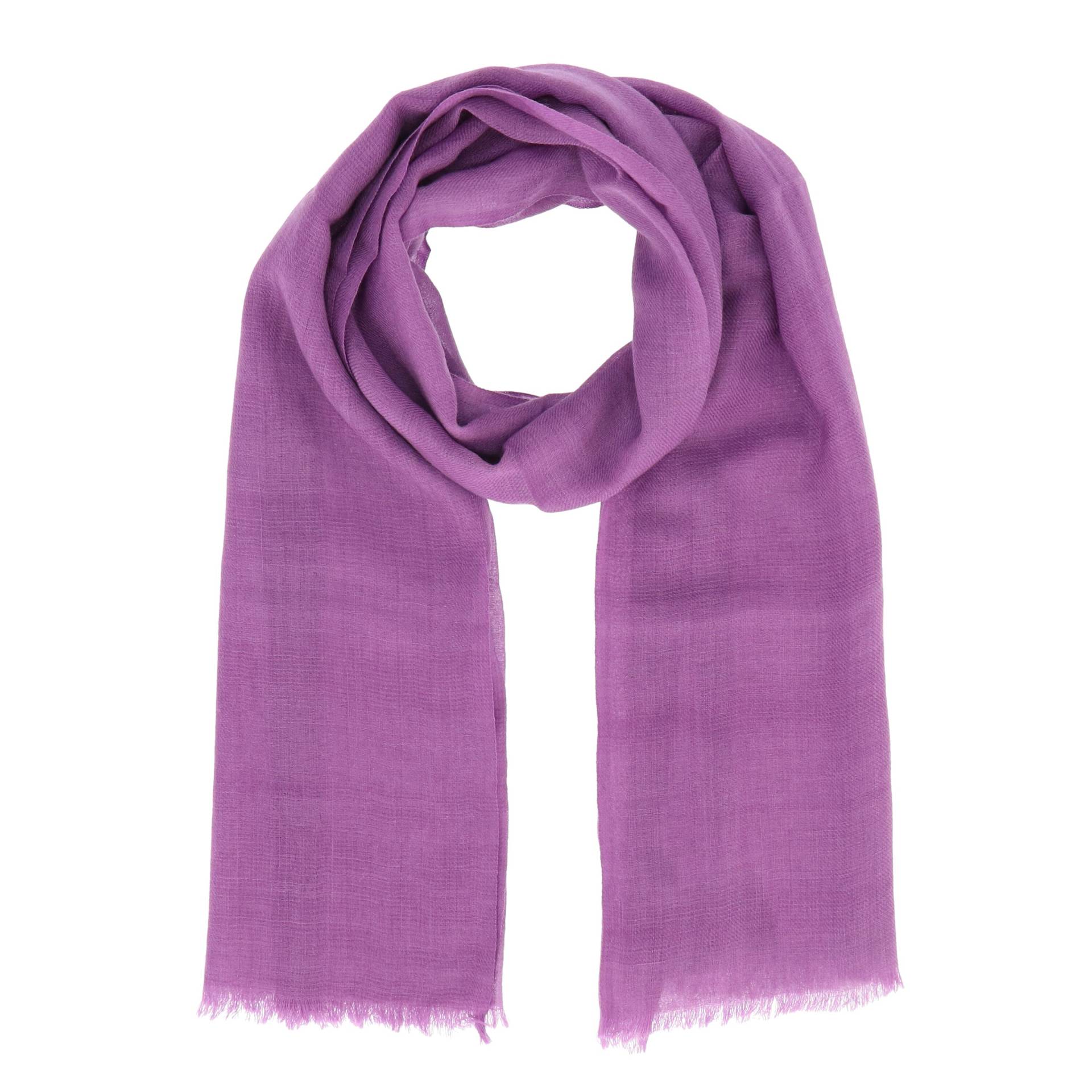 Halsüberkopf Accessoires - 180x70 Schal Uni Wolle lila - Gr. - OS von Halsüberkopf Accessoires