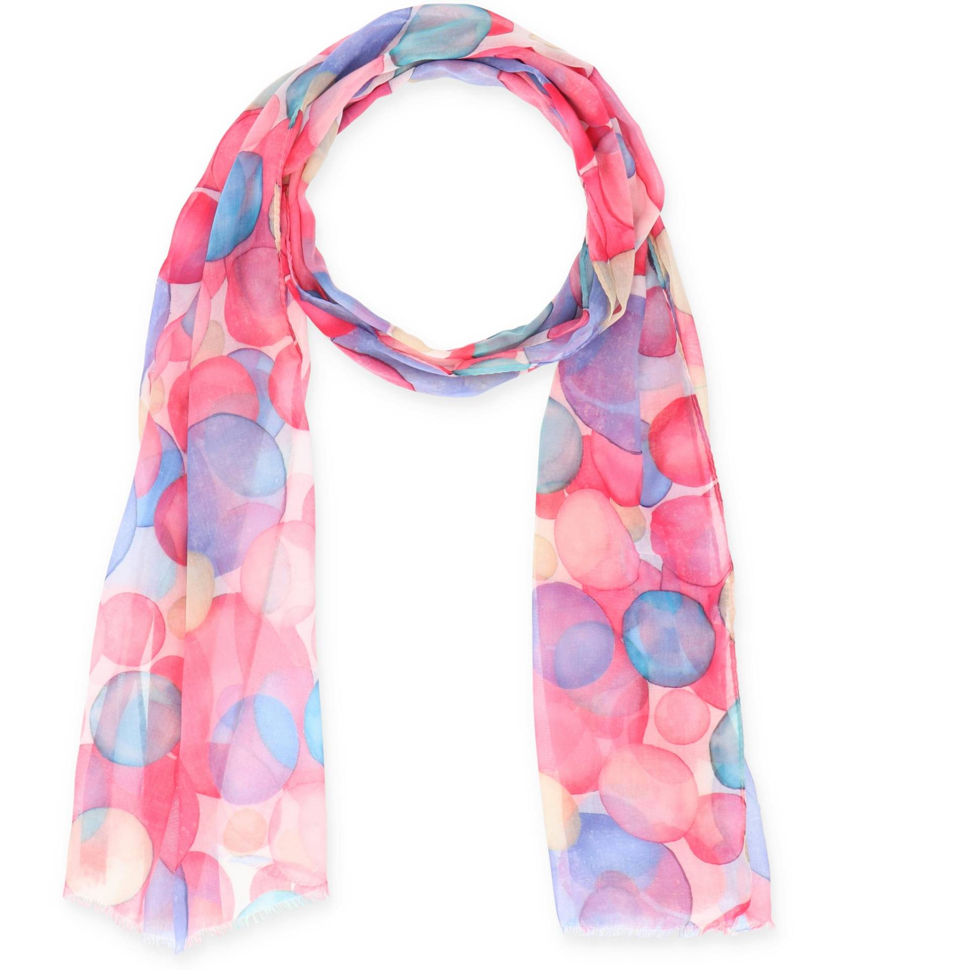 Halsüberkopf Accessoires - 45x180 Schal Bubbles pink - Gr. - OS von Halsüberkopf Accessoires