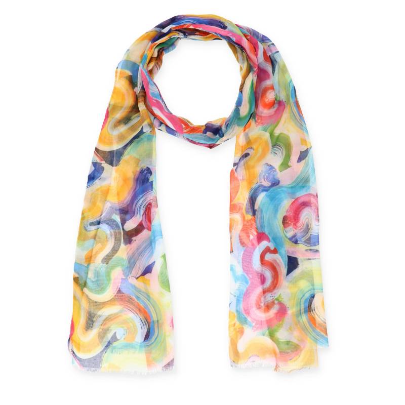 Halsüberkopf Accessoires - 45x180 Schal Crazy Curles blau - Gr. - OS von Halsüberkopf Accessoires