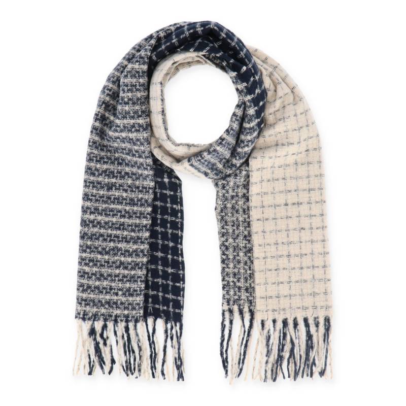 Halsüberkopf Accessoires - 45x180 Schal Tweed-Patch marine - Gr. - OS von Halsüberkopf Accessoires