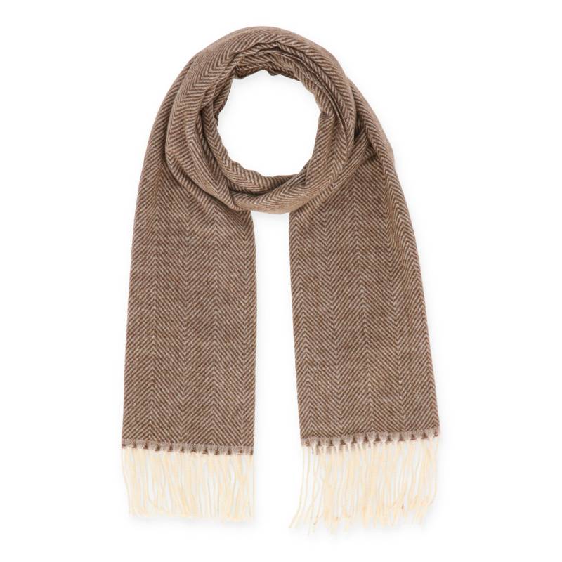 Halsüberkopf Accessoires - 65x180 Schal Fischgrat braun - Gr. - OS von Halsüberkopf Accessoires