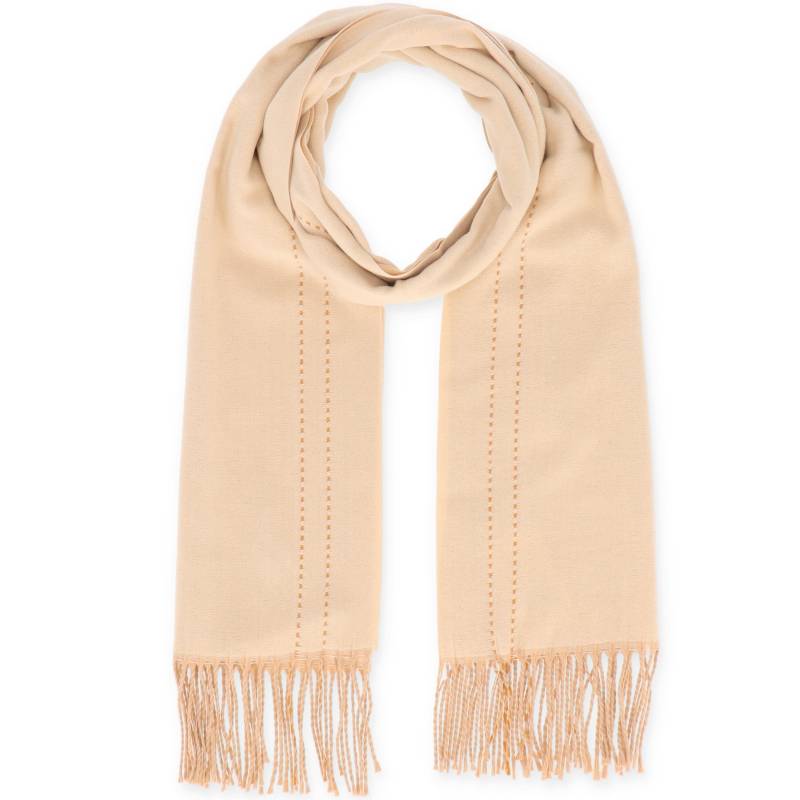 Halsüberkopf Accessoires - 65x200 Schal Uni Stitch natur - Gr. - OS von Halsüberkopf Accessoires