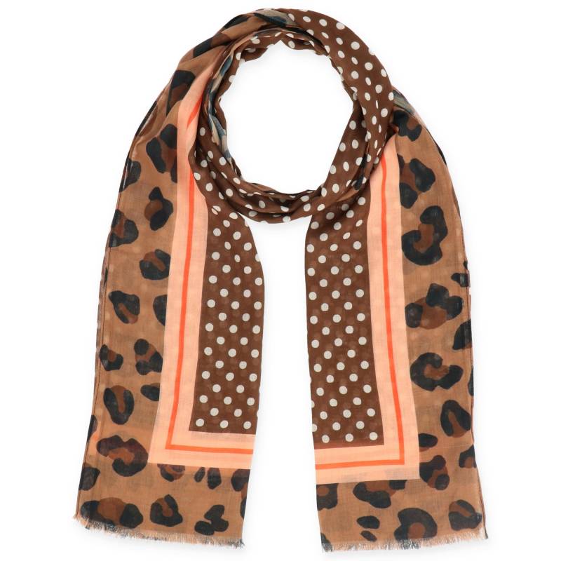 Halsüberkopf Accessoires - 70x180 Schal Dots Patch camel - Gr. - OS von Halsüberkopf Accessoires