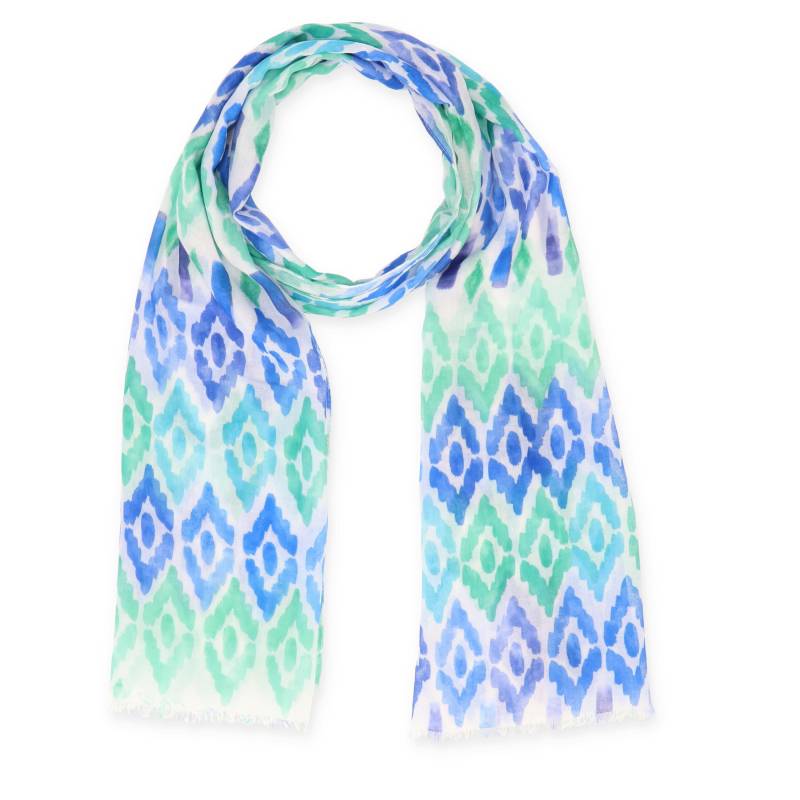 Halsüberkopf Accessoires - 70x180 Schal Ethno blau - Gr. - OS von Halsüberkopf Accessoires