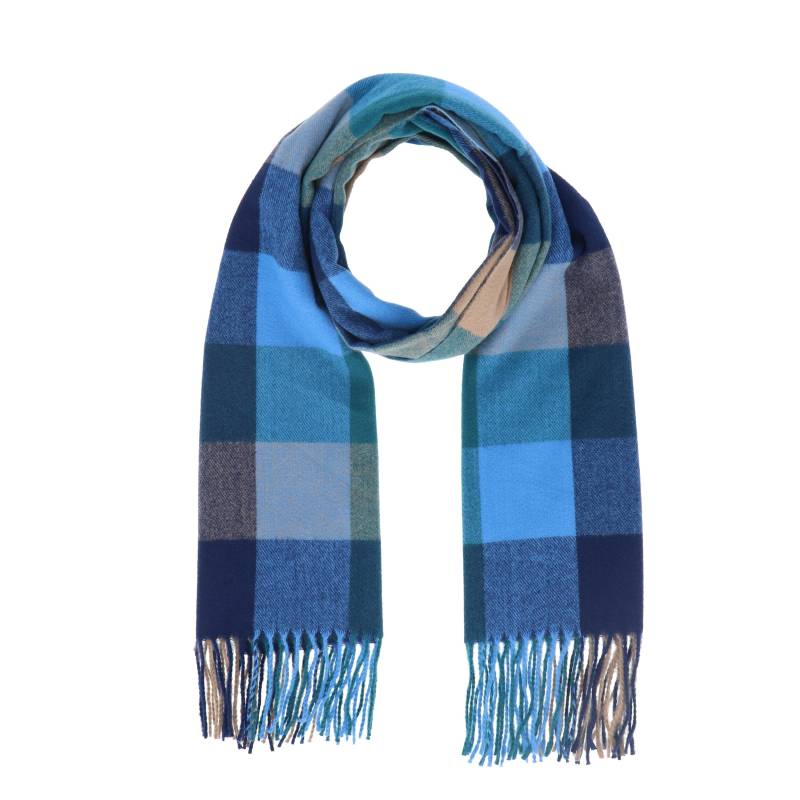 Halsüberkopf Accessoires - 70x180 Schal Karo blau - Gr. - OS von Halsüberkopf Accessoires