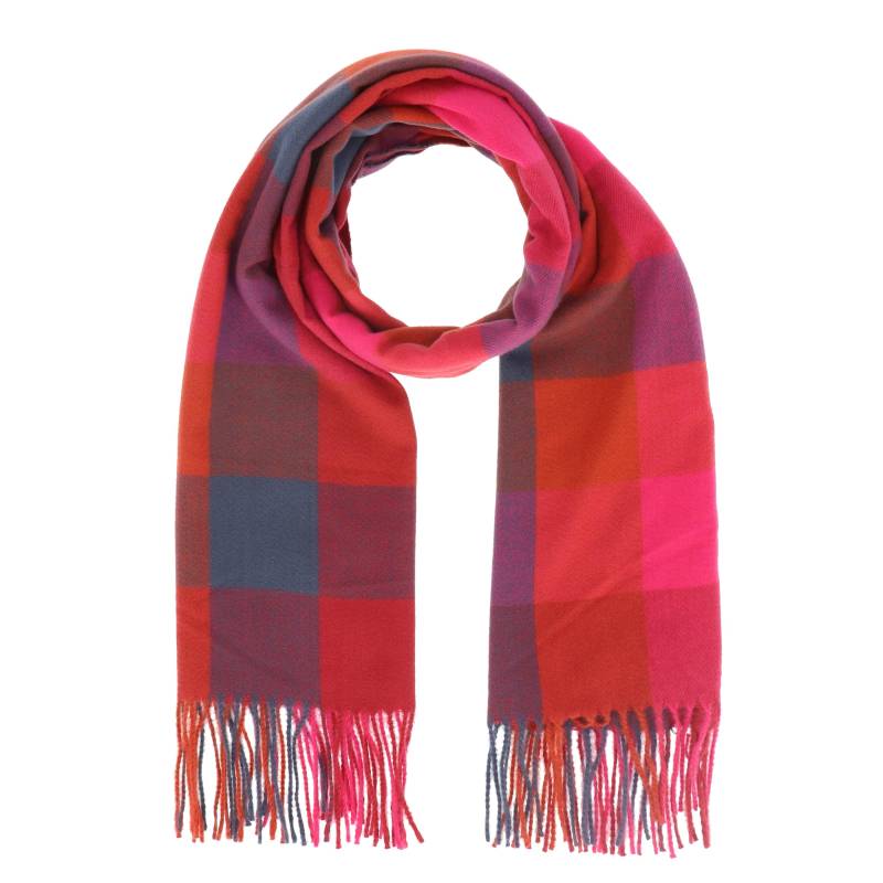 Halsüberkopf Accessoires - 70x180 Schal Karo bordeau - Gr. - OS von Halsüberkopf Accessoires