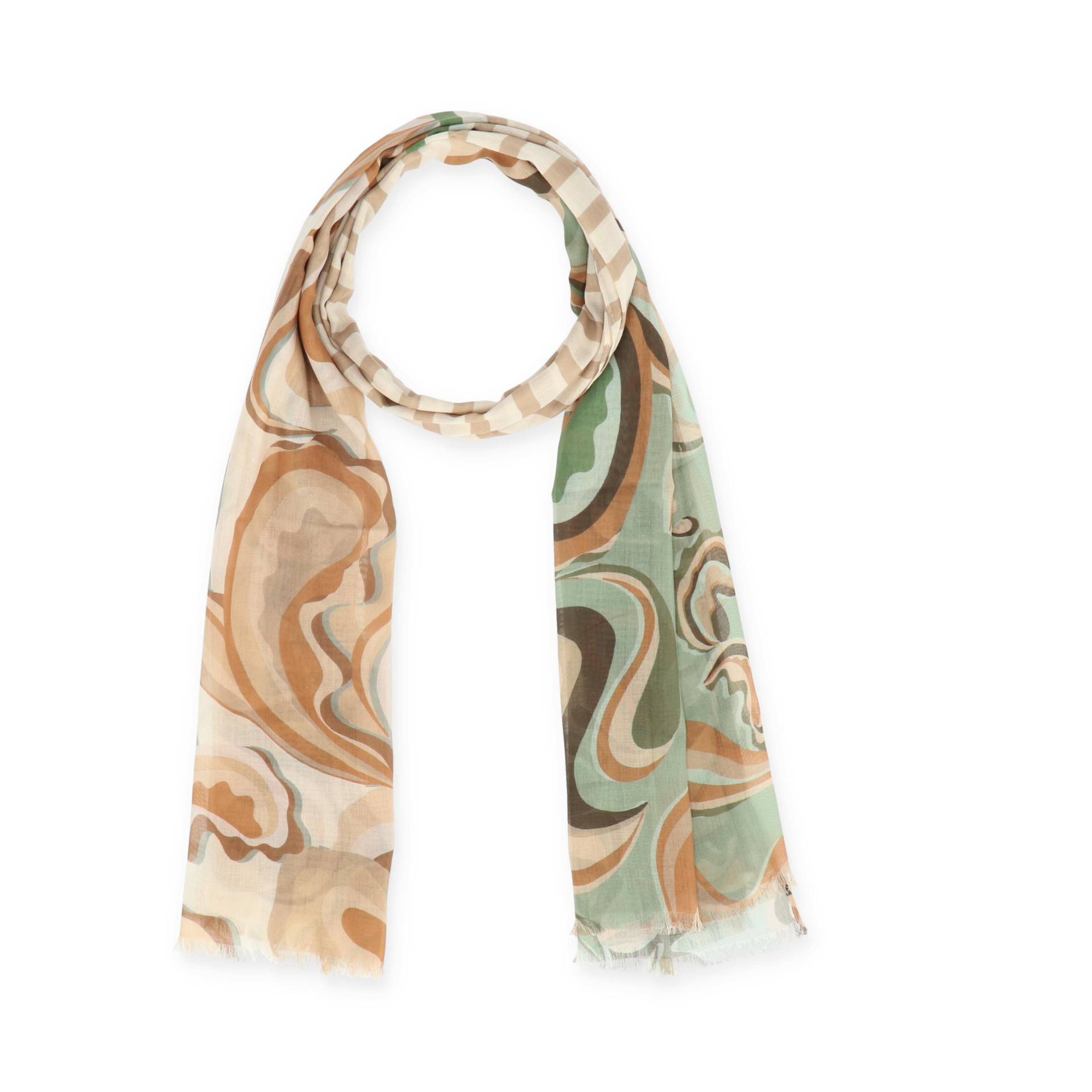 Halsüberkopf Accessoires - 70x180 Schal Stripe Patch beige - Gr. - OS von Halsüberkopf Accessoires