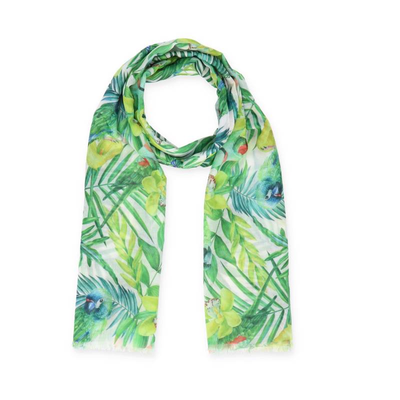 Halsüberkopf Accessoires - 70x180 Schal Tropical grün - Gr. - OS von Halsüberkopf Accessoires