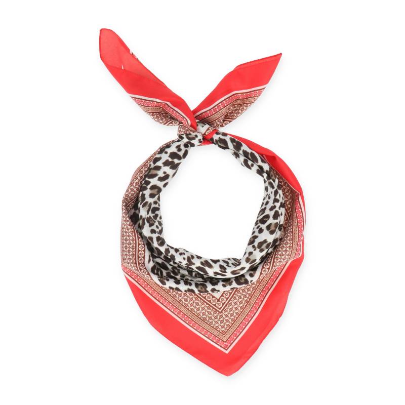 Halsüberkopf Accessoires - 70x70 Tuch Animal rot - Gr. - OS von Halsüberkopf Accessoires