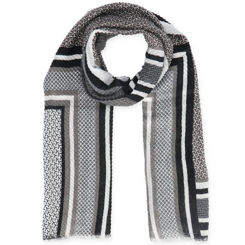 Halsüberkopf Accessoires - 85x180 Schal Stripe-Patch schwarz - Gr. - OS von Halsüberkopf Accessoires