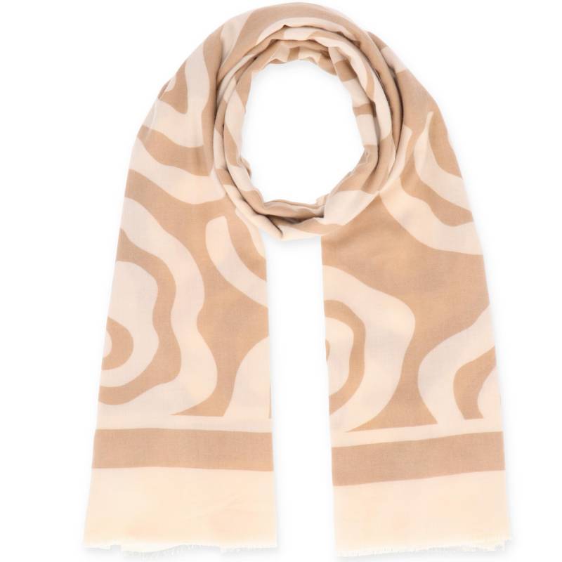 Halsüberkopf Accessoires - 90x180 Schal Circles beige - Gr. - OS von Halsüberkopf Accessoires