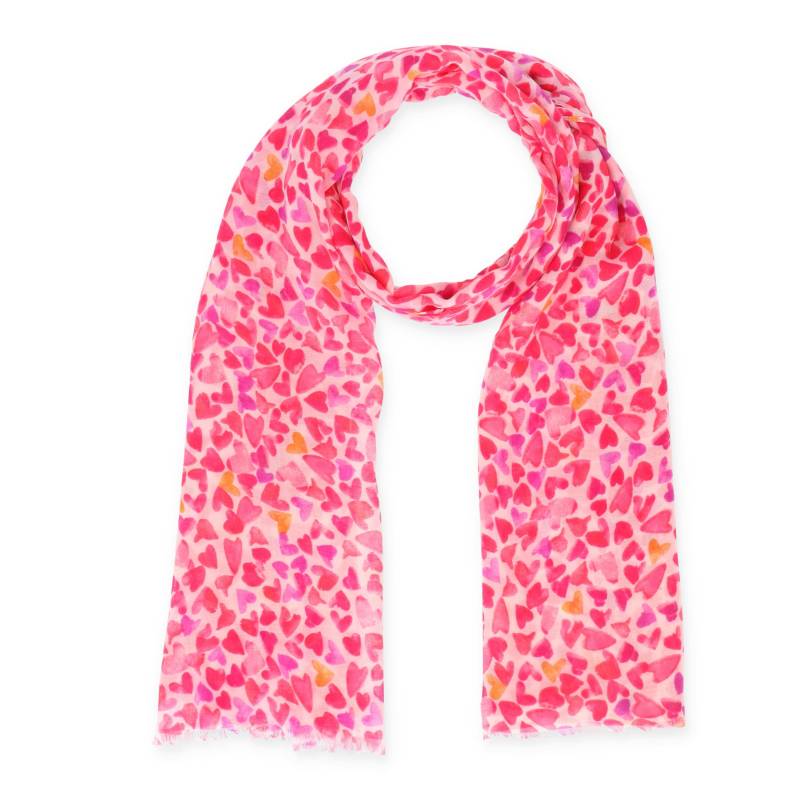 Halsüberkopf Accessoires - 90x180 Schal Little Heart pink - Gr. - OS von Halsüberkopf Accessoires