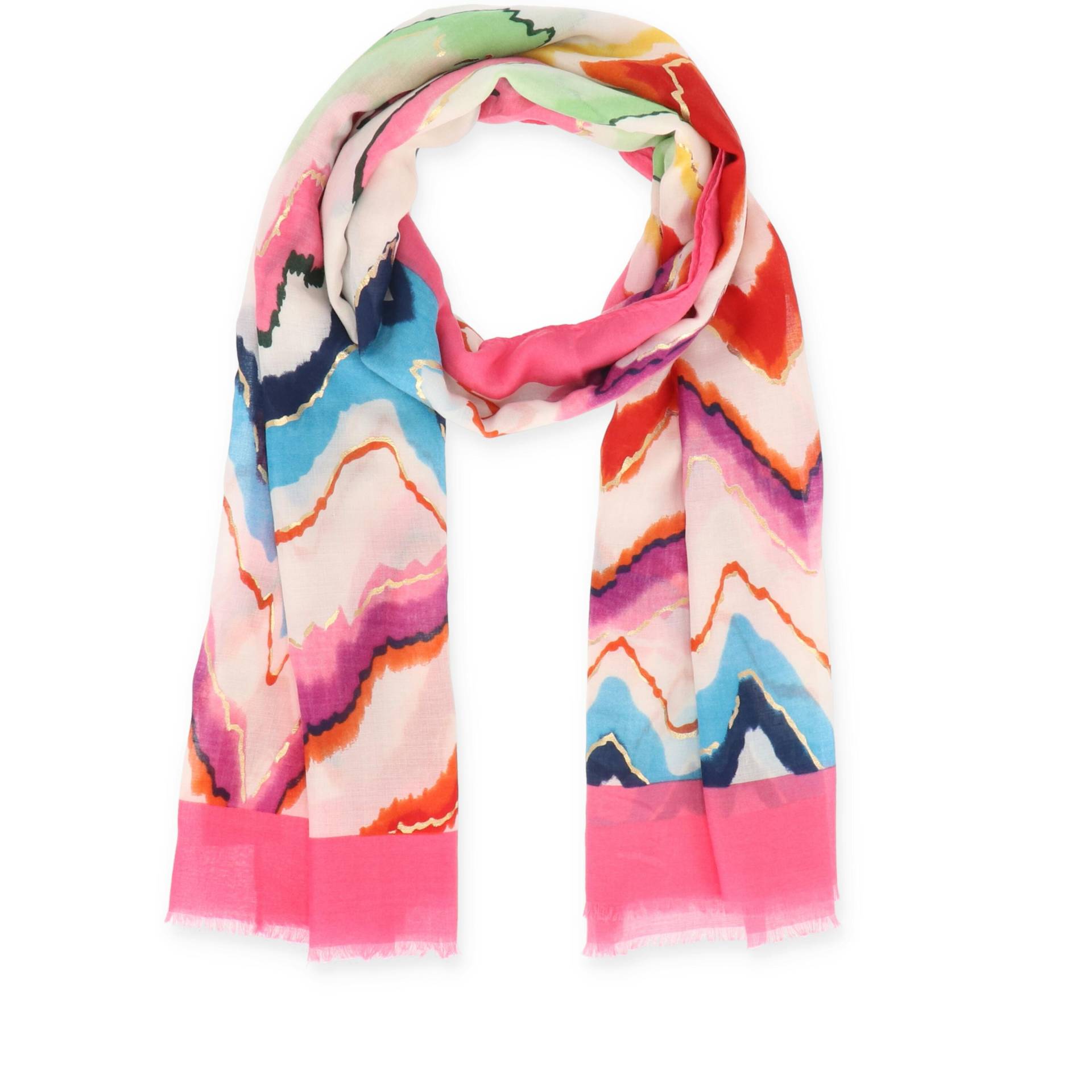 Halsüberkopf Accessoires - 90x180 Schal Shiny Painting pink - Gr. - OS von Halsüberkopf Accessoires