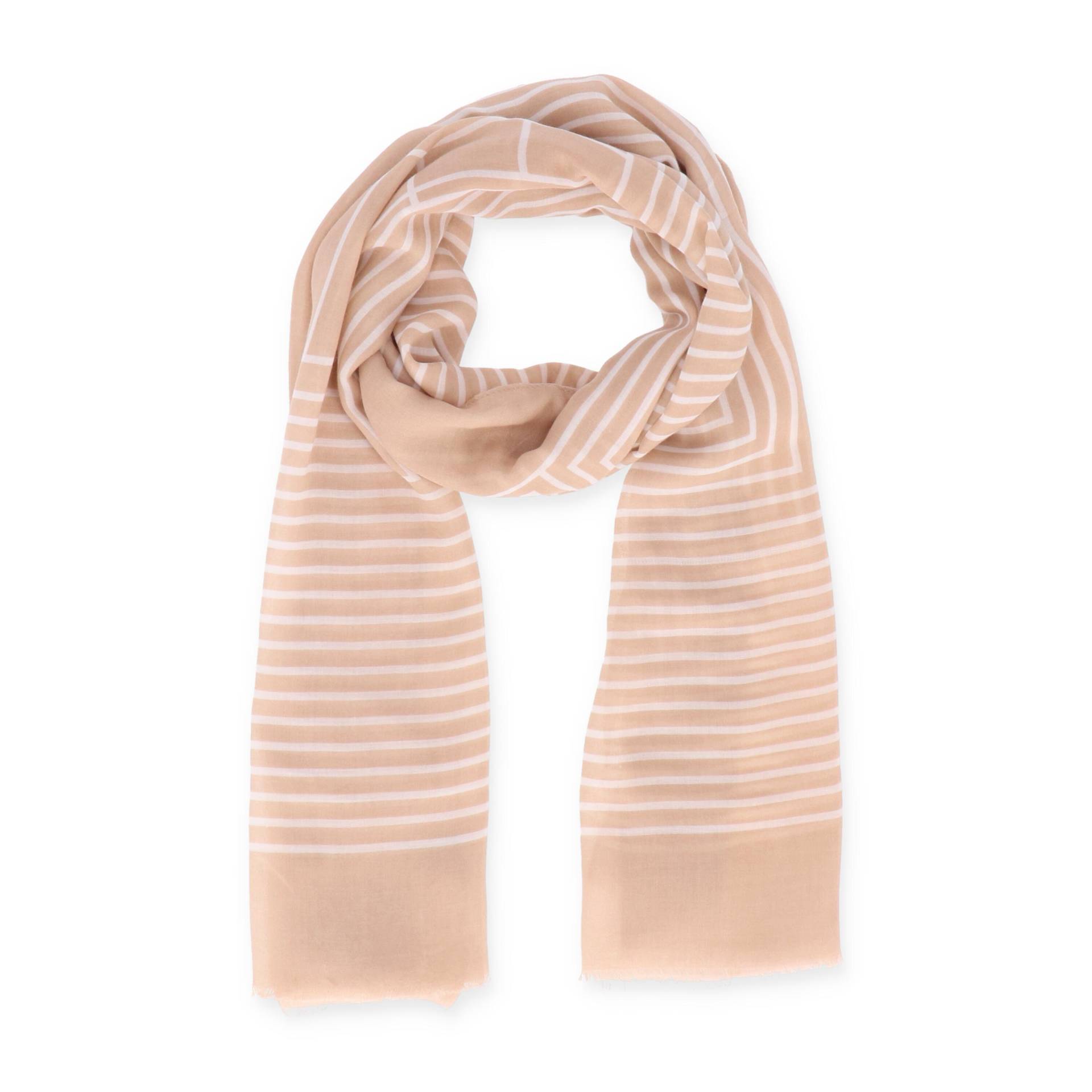 Halsüberkopf Accessoires - 90x180 Schal Stripe beige - Gr. - OS von Halsüberkopf Accessoires