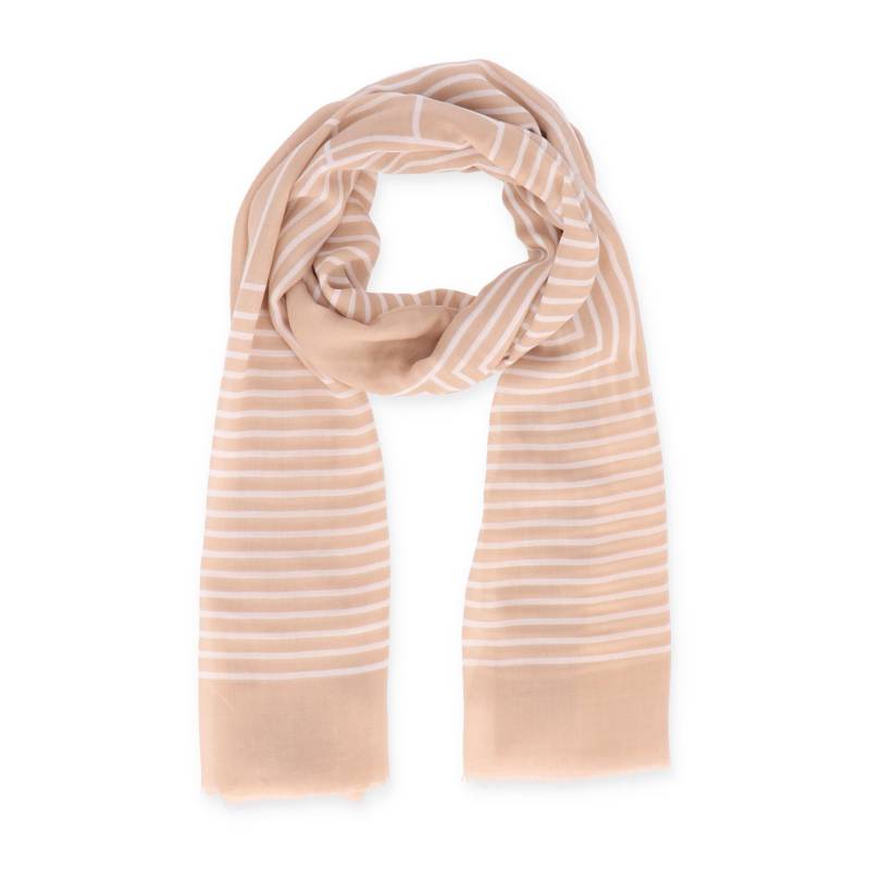 Halsüberkopf Accessoires - 90x180 Schal Stripe beige - Gr. - OS von Halsüberkopf Accessoires