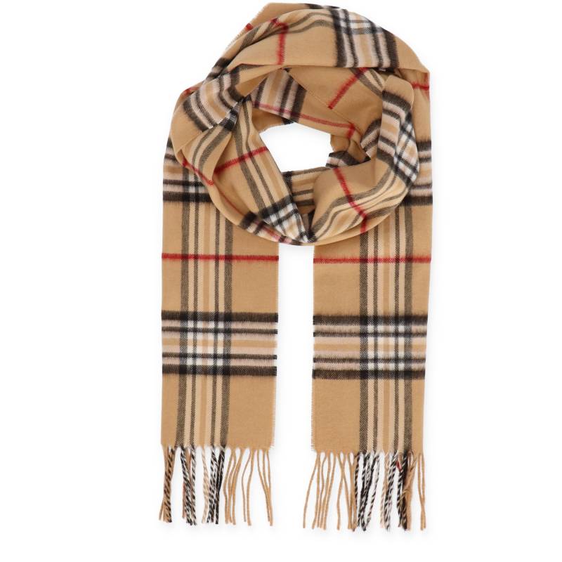 Halsüberkopf Accessoires - Cashmink Schal Karo 30x180cm camel - Gr. - OS von Halsüberkopf Accessoires