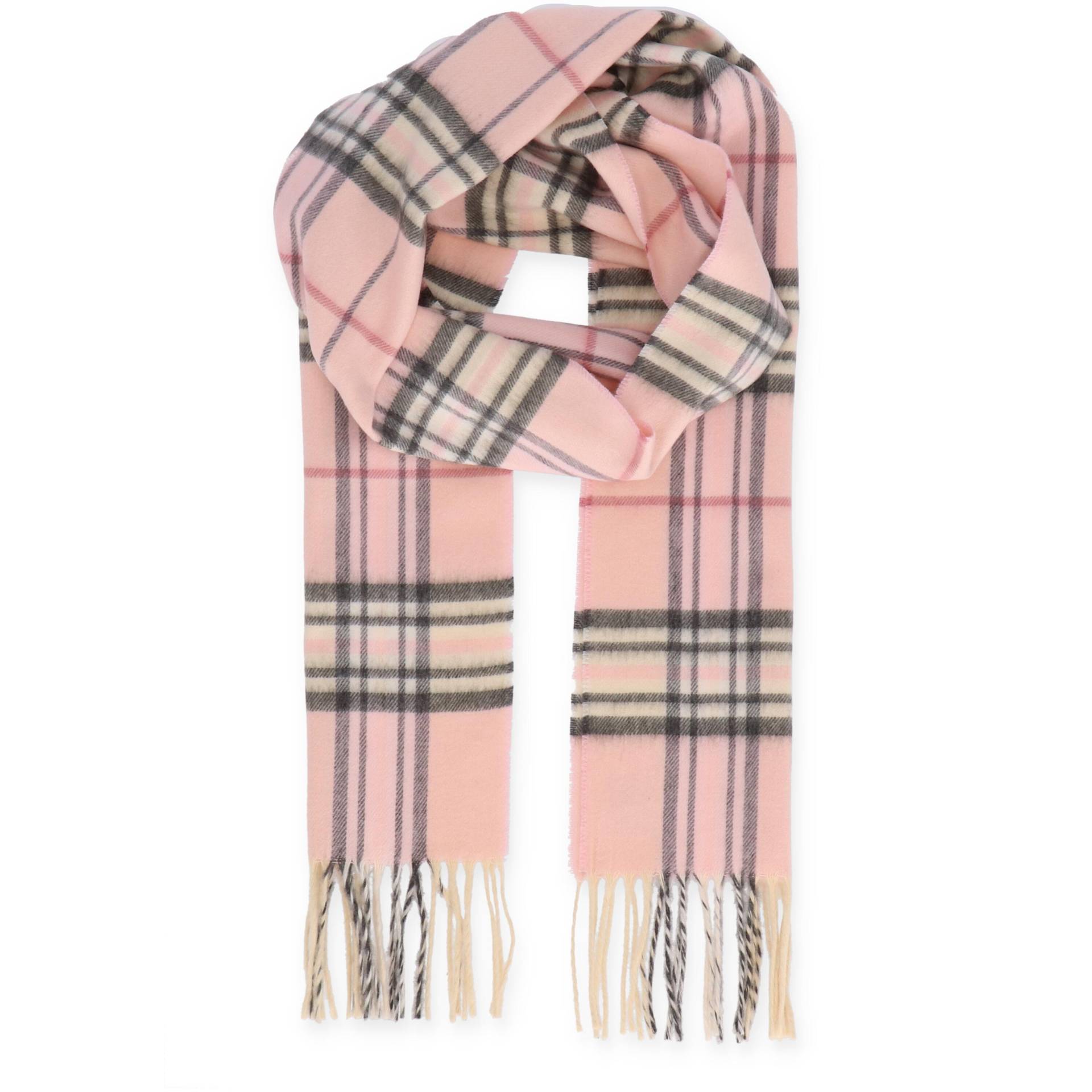 Halsüberkopf Accessoires - Cashmink Schal Karo 30x180cm rosé - Gr. - OS von Halsüberkopf Accessoires