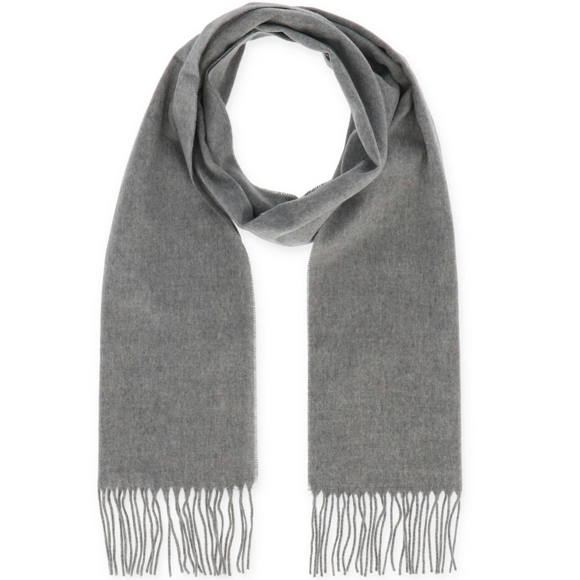 Halsüberkopf Accessoires - Cashmink Schal uni 30x180cm grau - Gr. - OS von Halsüberkopf Accessoires