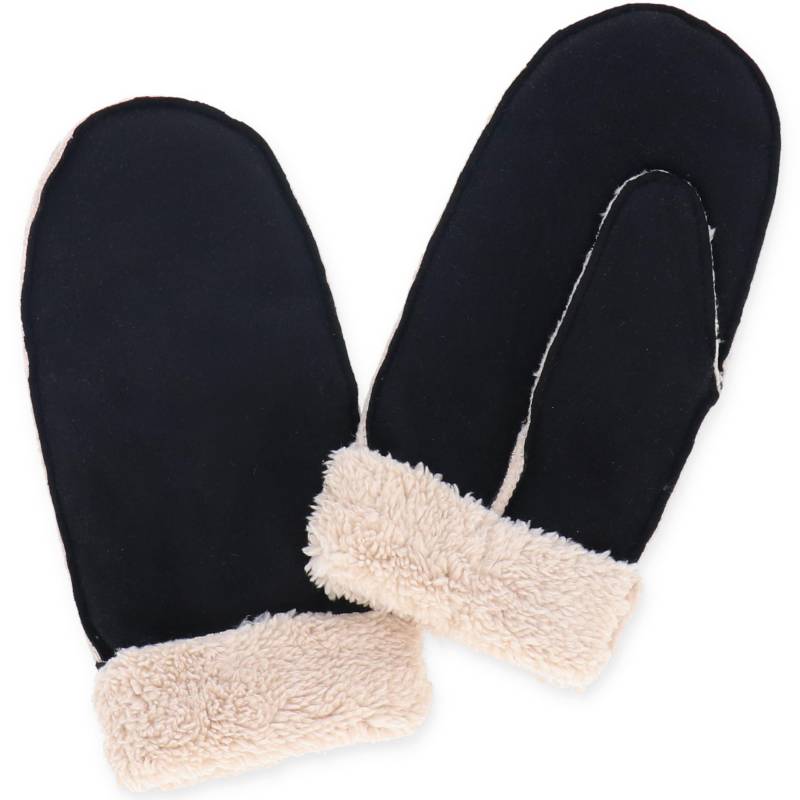 Halsüberkopf Accessoires - Handschuhe Lammfelloptik schwarz - Gr. - OS von Halsüberkopf Accessoires