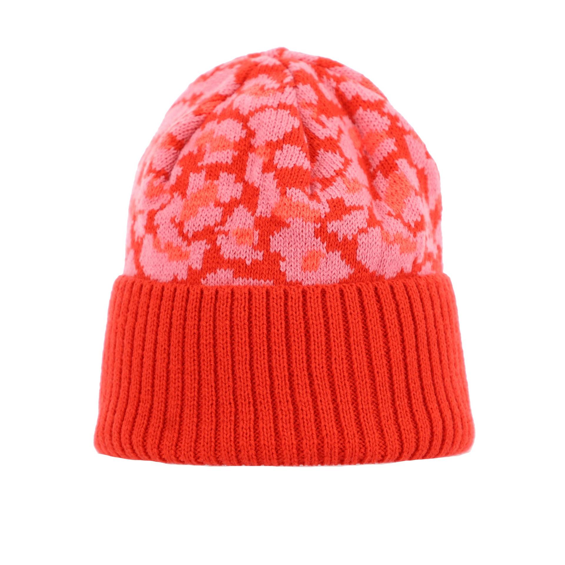 Halsüberkopf Accessoires - Mütze Leo m.Umschlag rot - Gr. - OS von Halsüberkopf Accessoires