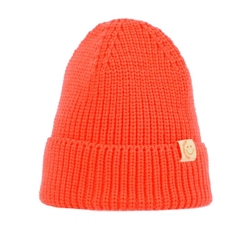 Halsüberkopf Accessoires - Mütze Uni + Umschlag Smiley + Herzaugen neonpin - Gr. - OS von Halsüberkopf Accessoires