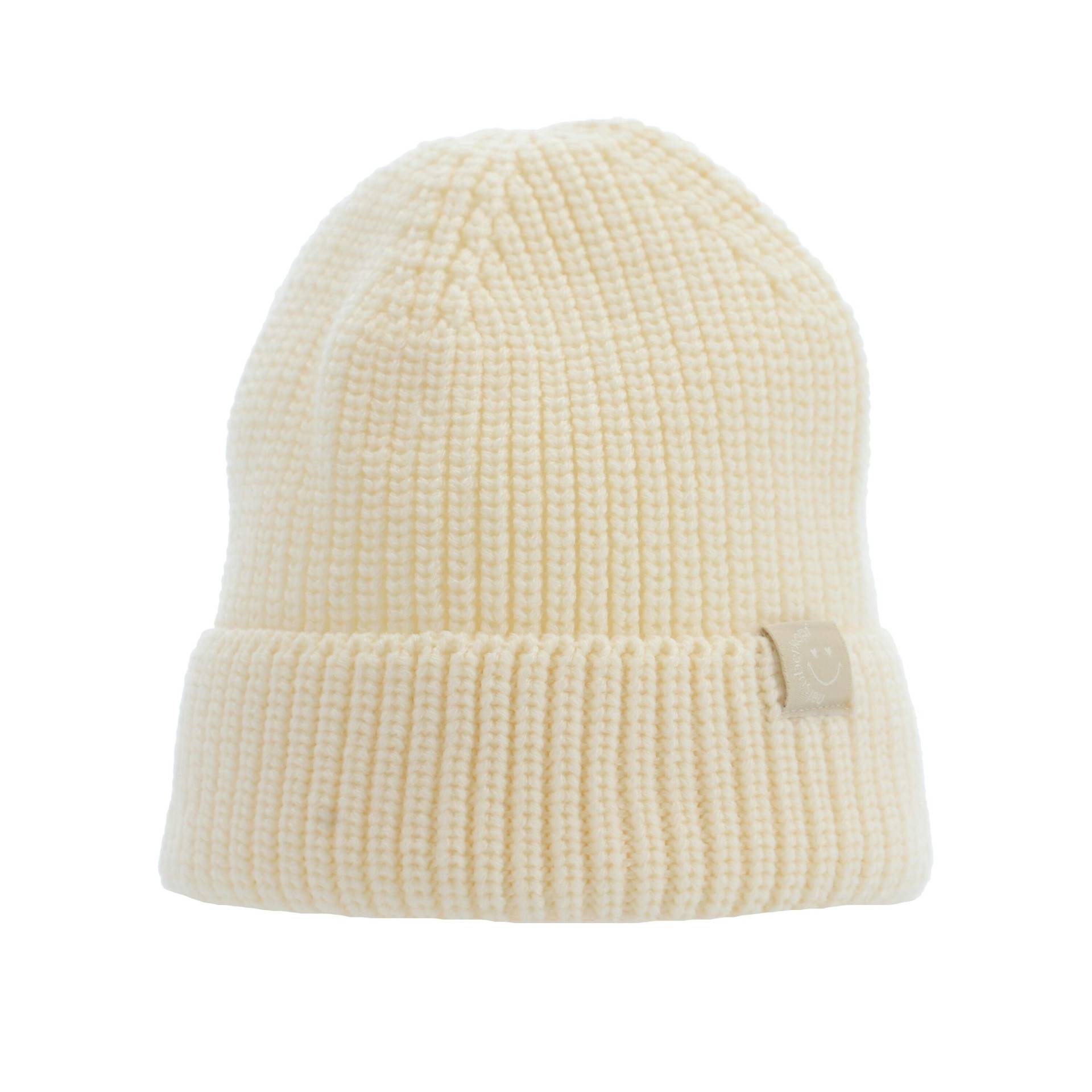 Halsüberkopf Accessoires - Mütze Uni + Umschlag Smiley + Herzaugen sahne - Gr. - OS von Halsüberkopf Accessoires