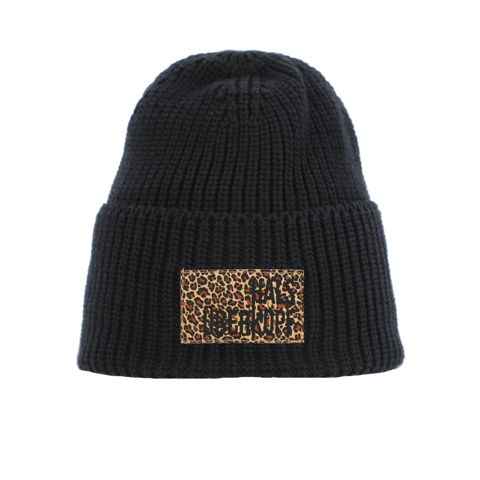 Halsüberkopf Accessoires - Mütze uni + Leo Batch + Hük Schriftzug schwarz - Gr. - OS von Halsüberkopf Accessoires