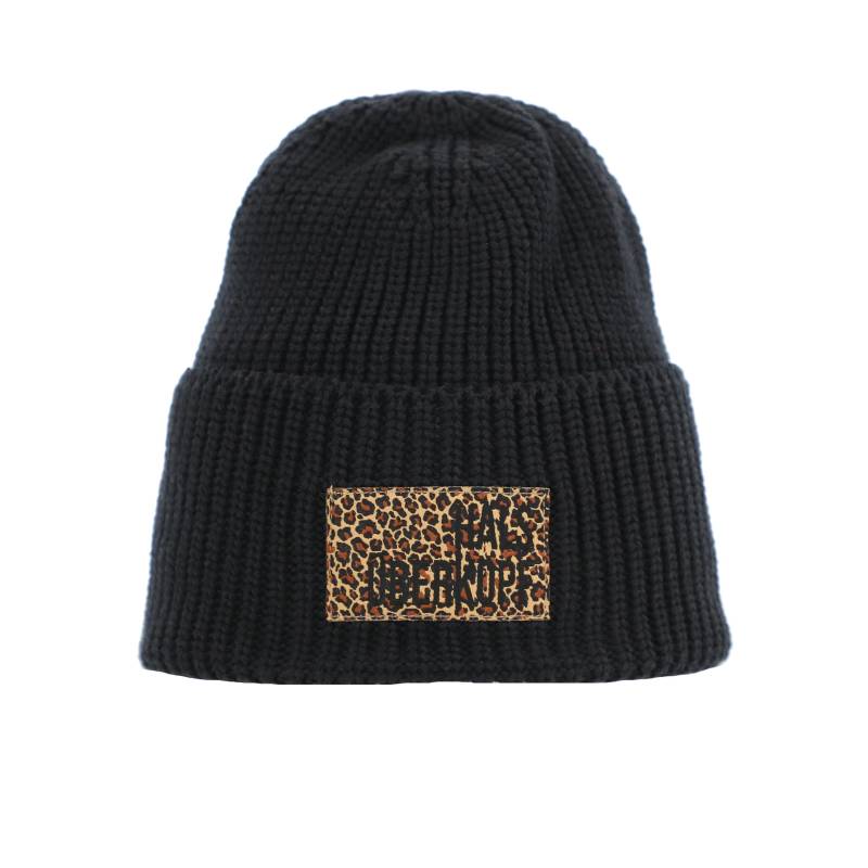 Halsüberkopf Accessoires - Mütze uni + Leo Batch + Hük Schriftzug schwarz - Gr. - OS von Halsüberkopf Accessoires
