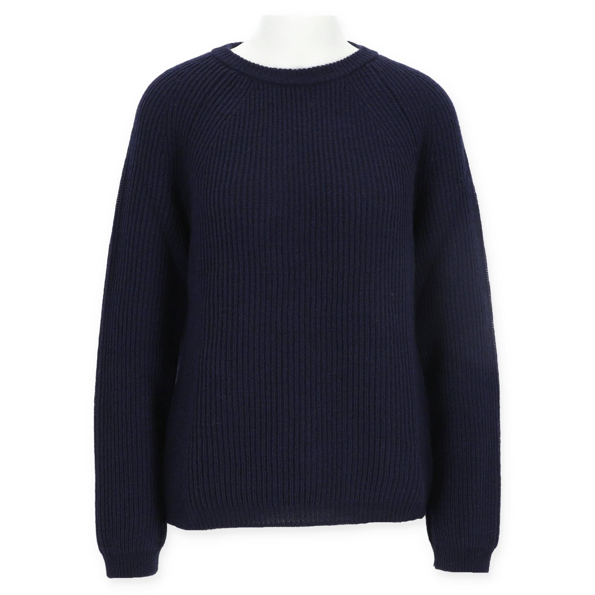Halsüberkopf Accessoires - Pullover Rundhals feine Rippe marine - Gr. - xl von Halsüberkopf Accessoires