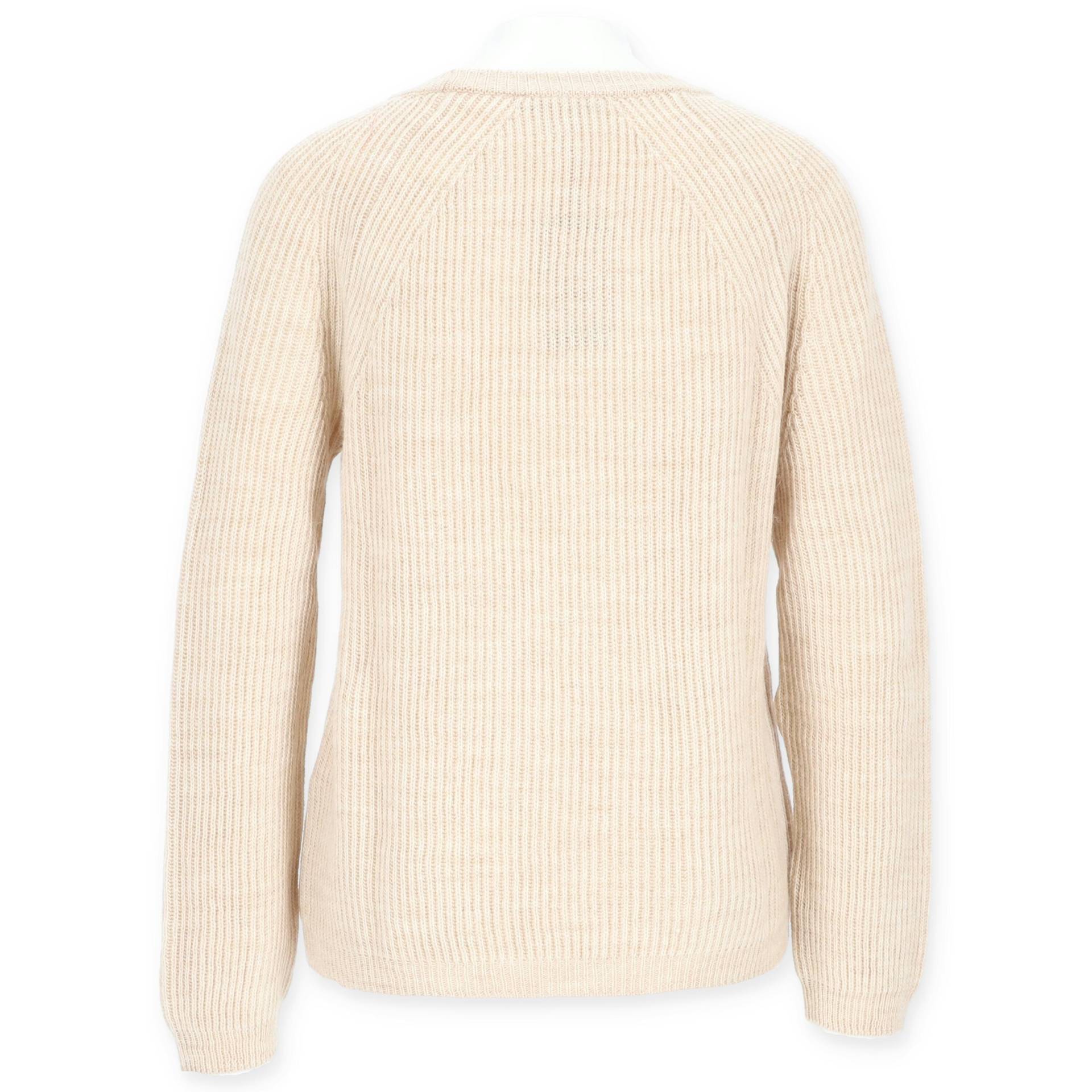 Halsüberkopf Accessoires - Pullover Rundhals feine Rippe sahne - Gr. - s von Halsüberkopf Accessoires