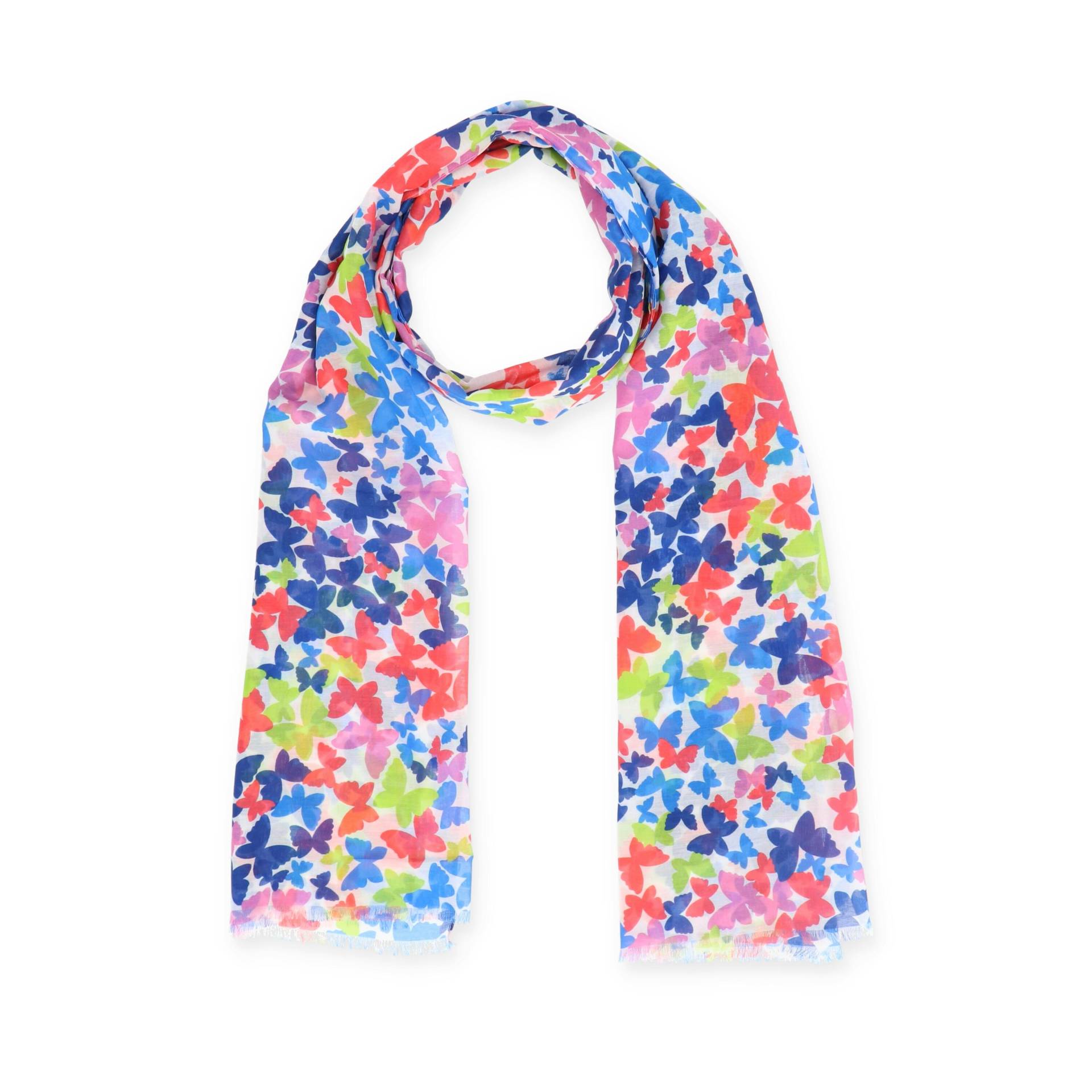 Halsüberkopf Accessoires - Schal, 70cmx180cm, Little Butterfly multi - Gr. - OS von Halsüberkopf Accessoires