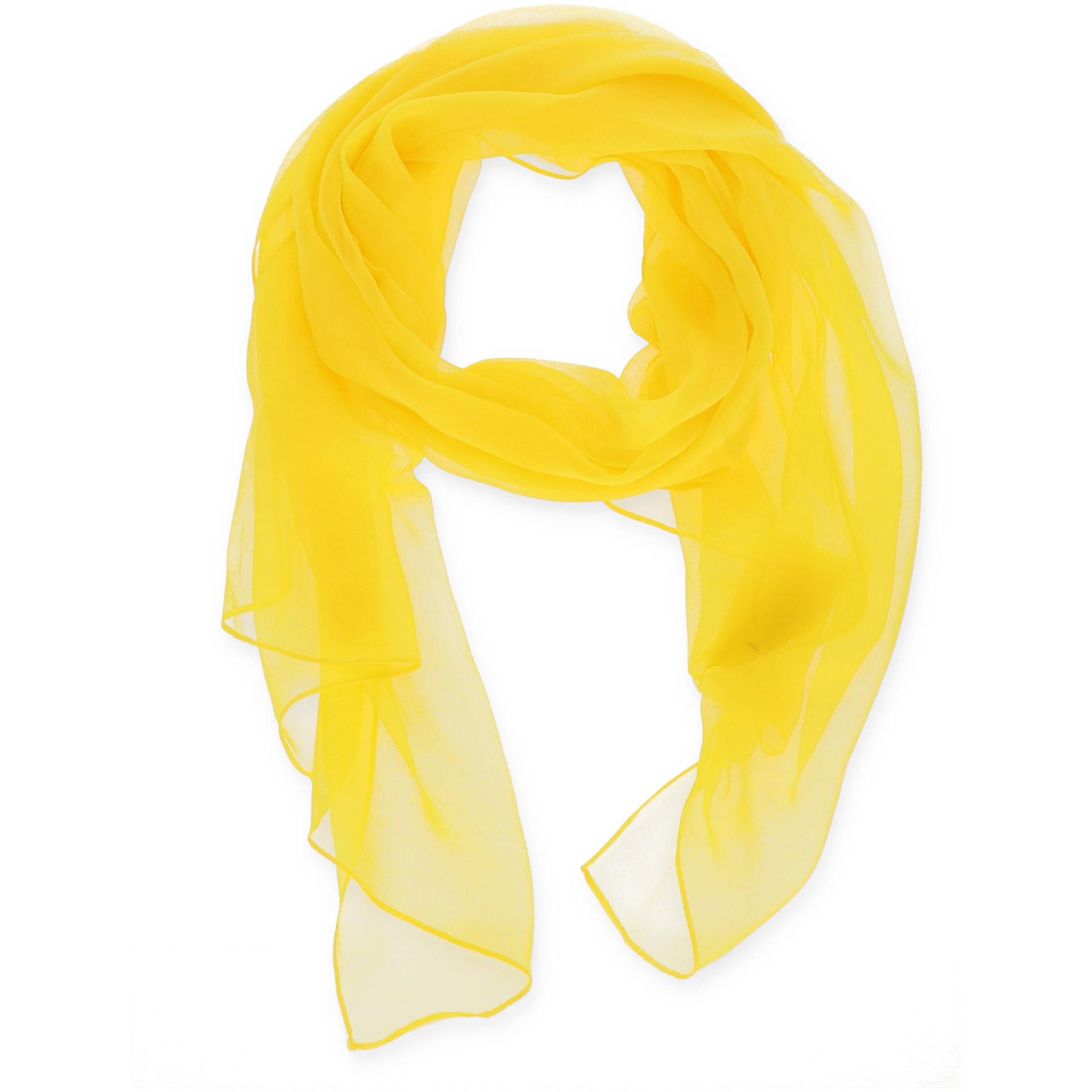 Halsüberkopf Accessoires - Schal Chiffon uni 50x160cm gelb - Gr. - OS von Halsüberkopf Accessoires