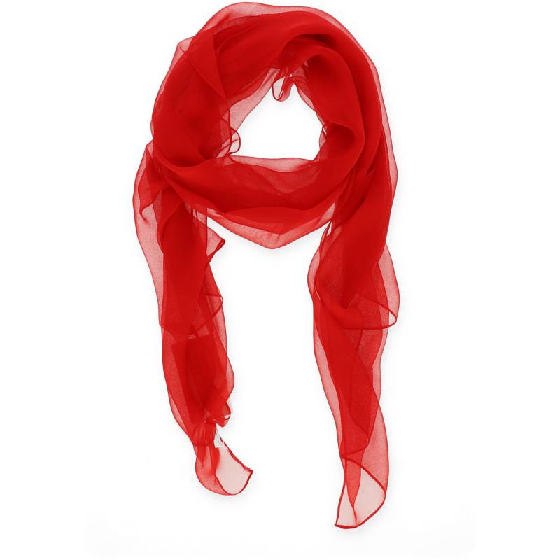 Halsüberkopf Accessoires - Schal Chiffon uni 50x160cm rot - Gr. - OS von Halsüberkopf Accessoires
