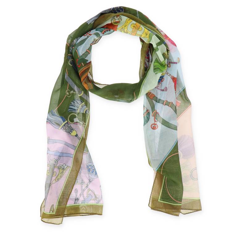 Halsüberkopf Accessoires - Schal Geometric 45x200 grün - Gr. - OS von Halsüberkopf Accessoires