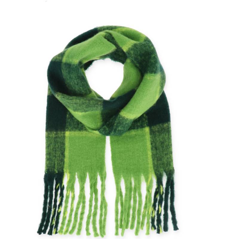 Halsüberkopf Accessoires - Schal Karo 38x180 grün - Gr. - OS von Halsüberkopf Accessoires