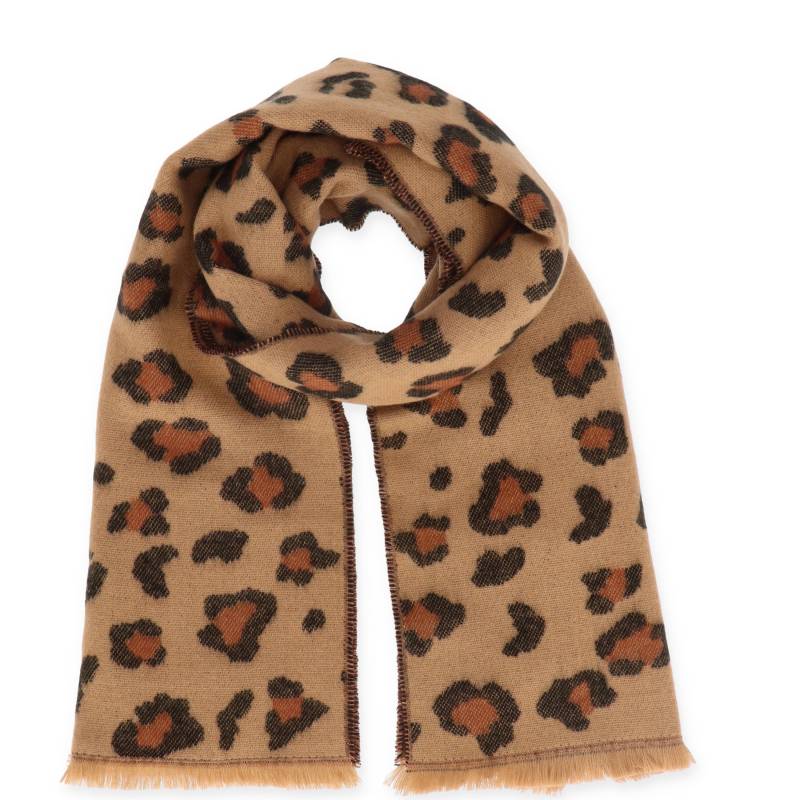 Halsüberkopf Accessoires - Schal Leo 65x200 beige - Gr. - OS von Halsüberkopf Accessoires