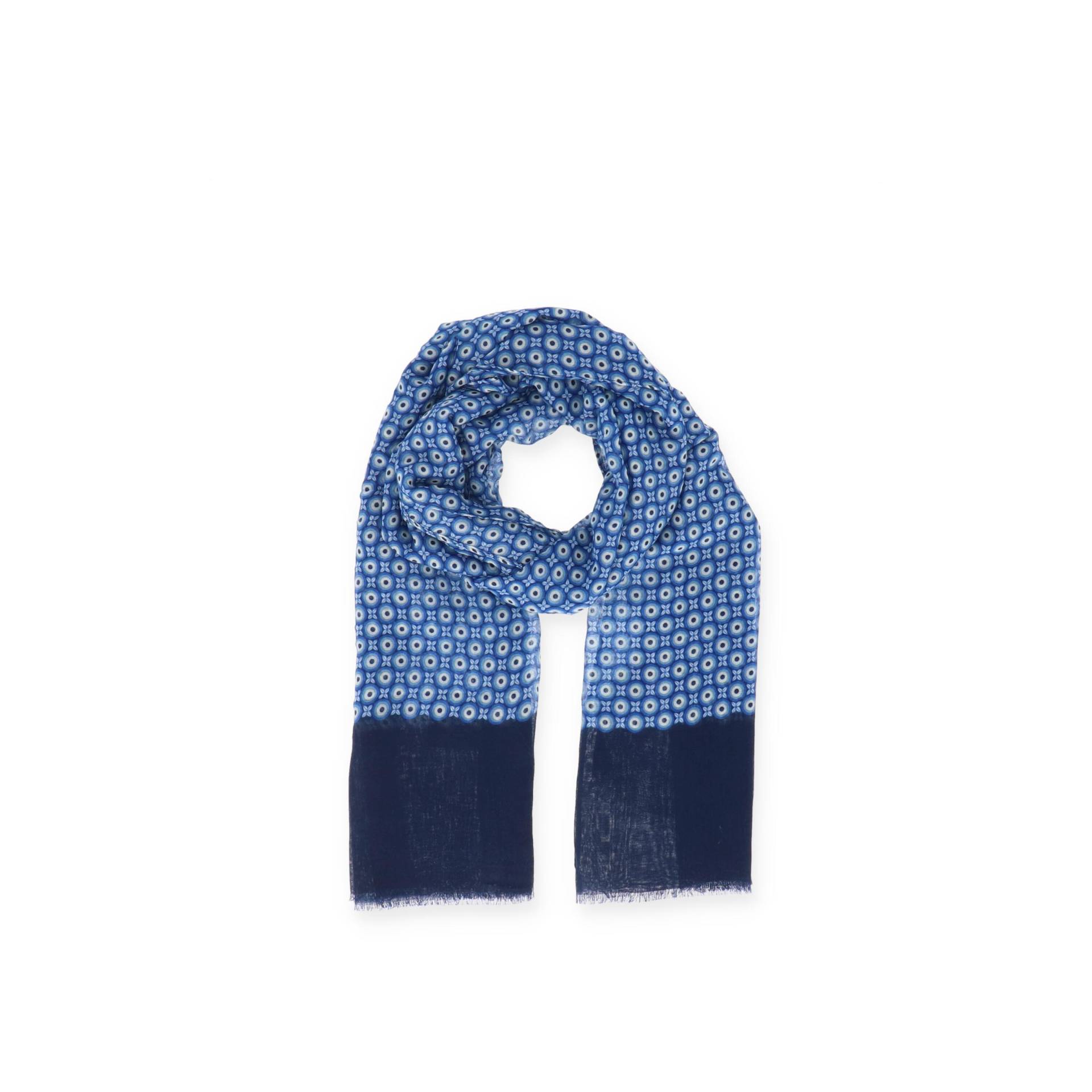 Halsüberkopf Accessoires - Schal Little Circles 90 x 180 marine - Gr. - OS von Halsüberkopf Accessoires