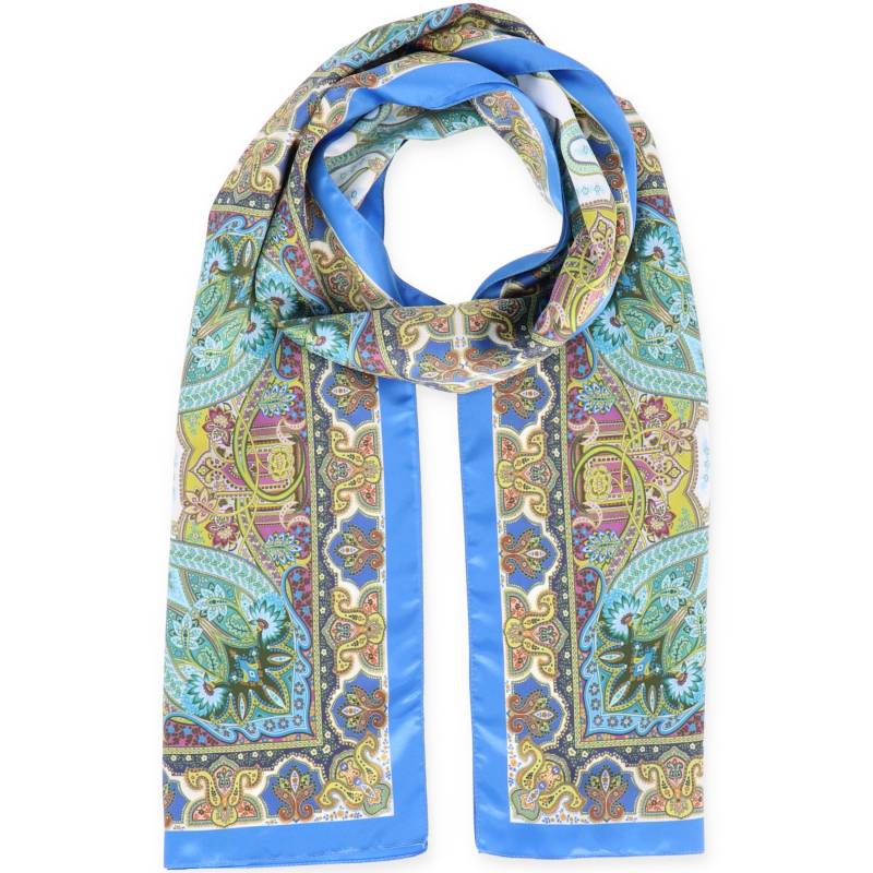Halsüberkopf Accessoires - Schal Paisley 45x180 blau - Gr. - OS von Halsüberkopf Accessoires