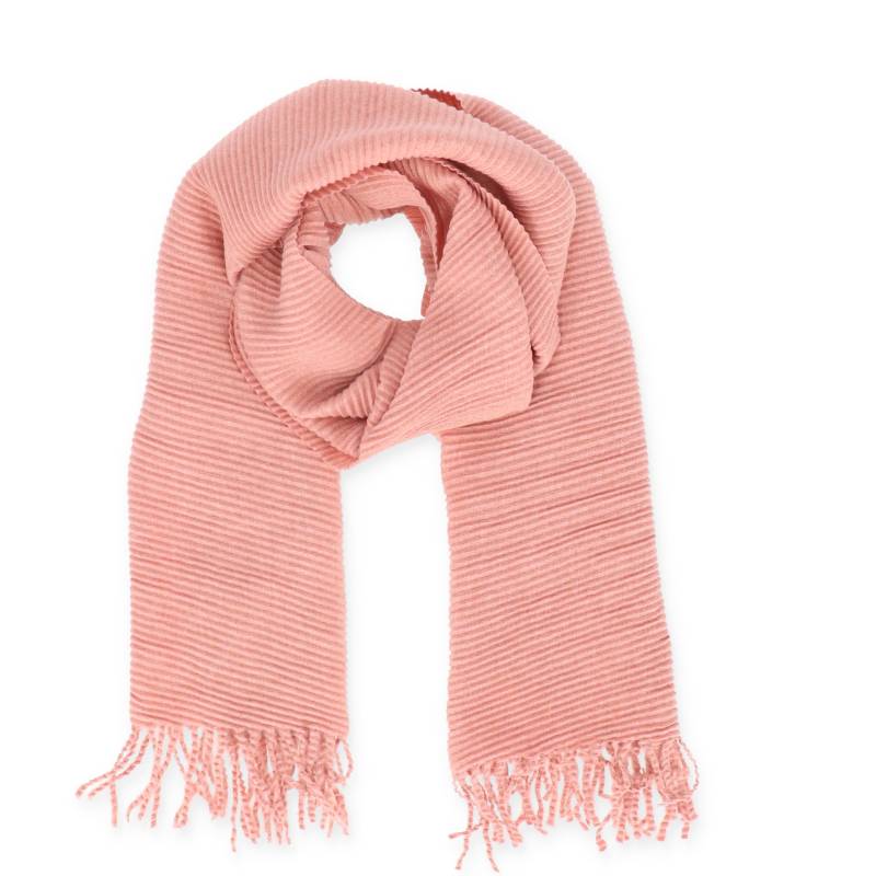 Halsüberkopf Accessoires - Schal Plissee Uni 65x165 rosé - Gr. - OS von Halsüberkopf Accessoires