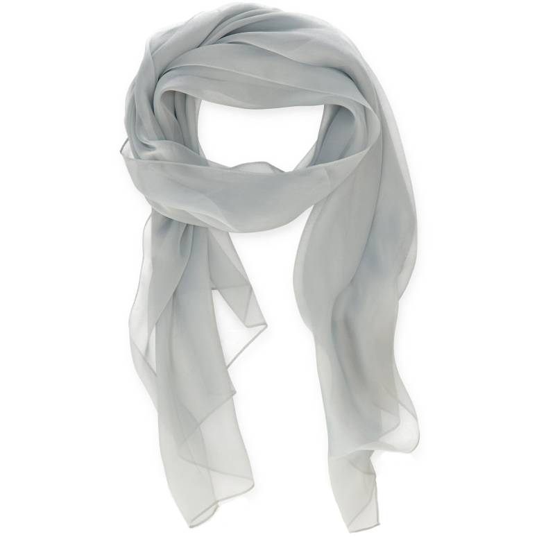 Halsüberkopf Accessoires - Schal Seide uni 65x180cm grau - Gr. - OS von Halsüberkopf Accessoires